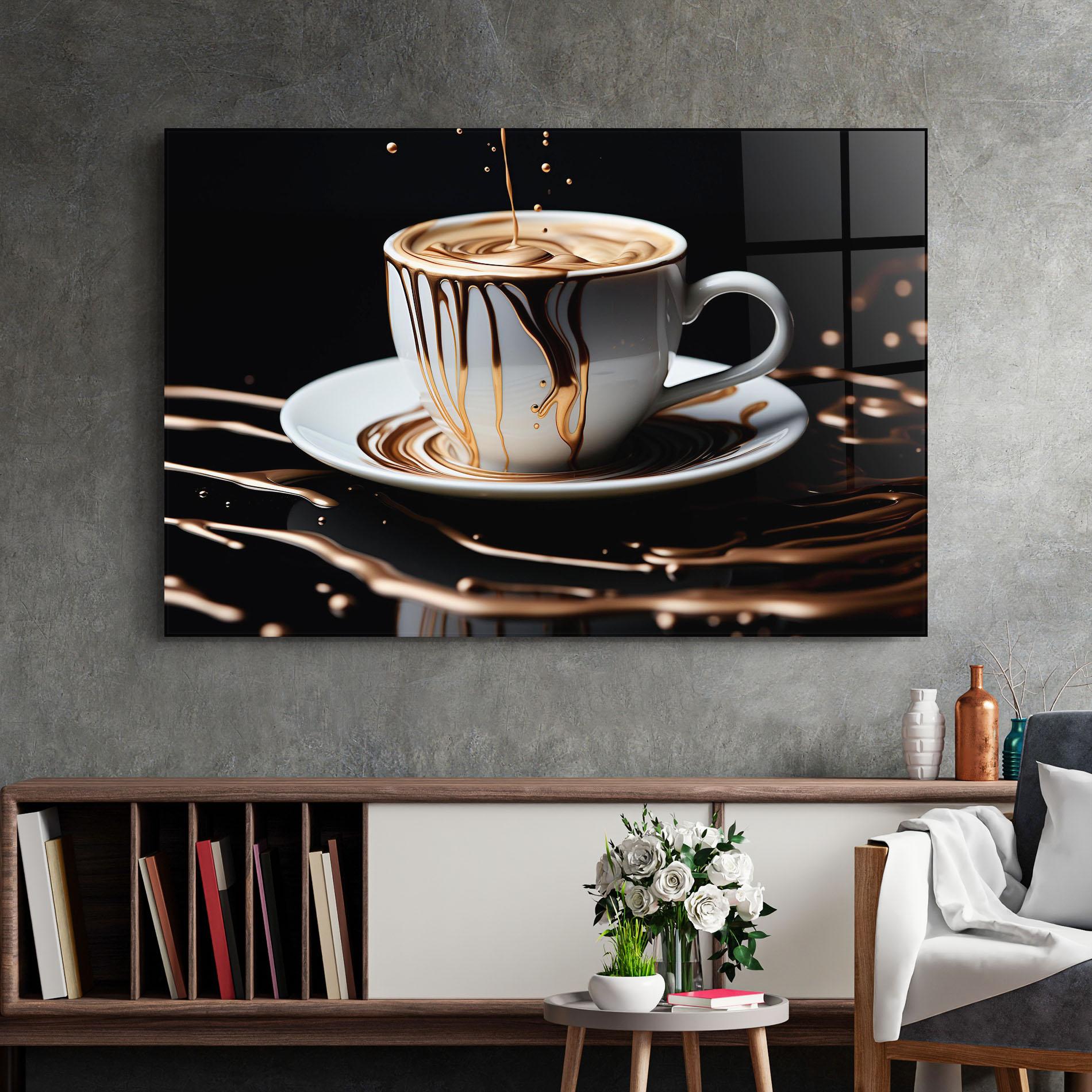 Glasbild Cold Coffee Drink mockup 2