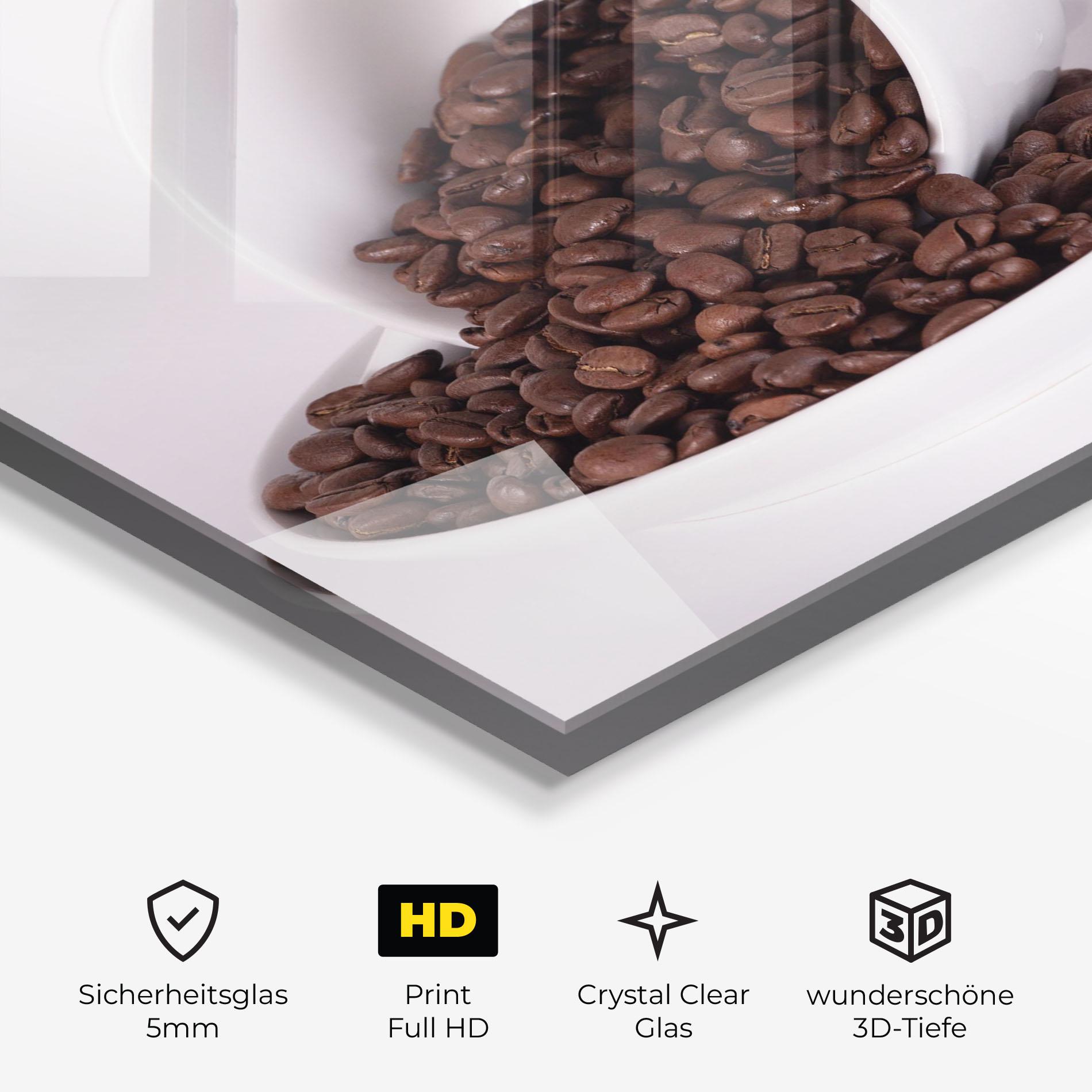 Glasbild Bowl Of Coffee mockup 3