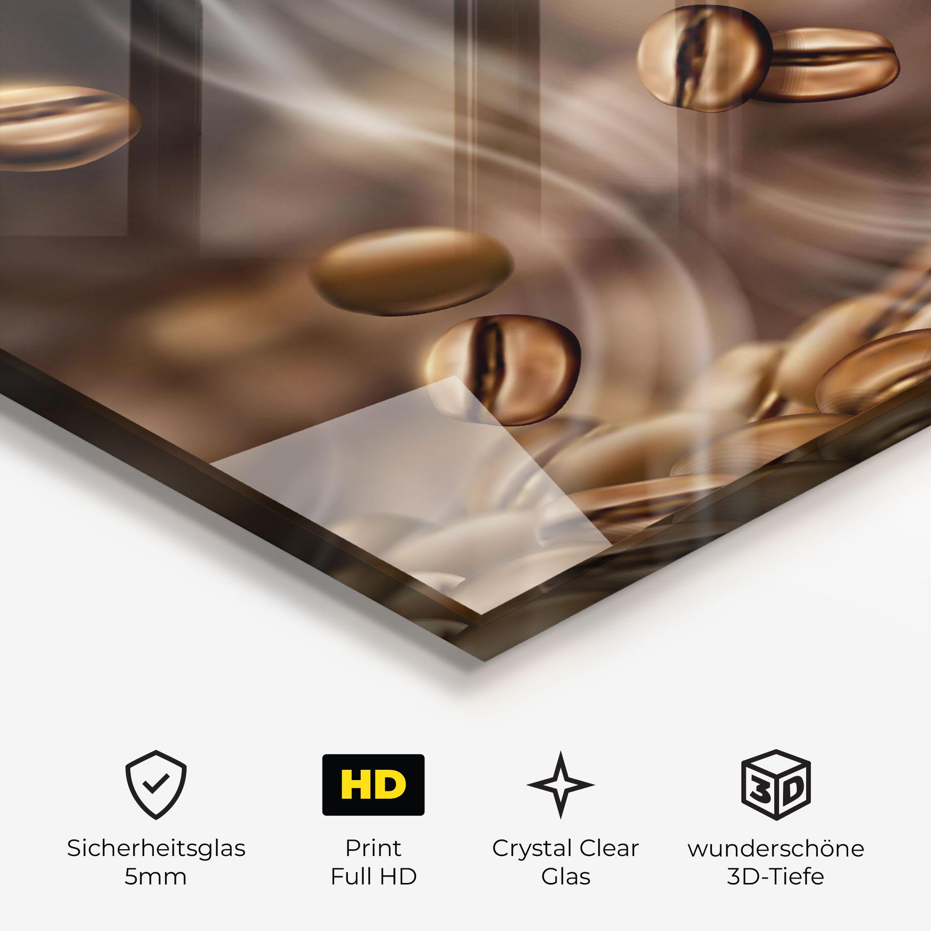 Glasbild Coffee Smoke mockup 3