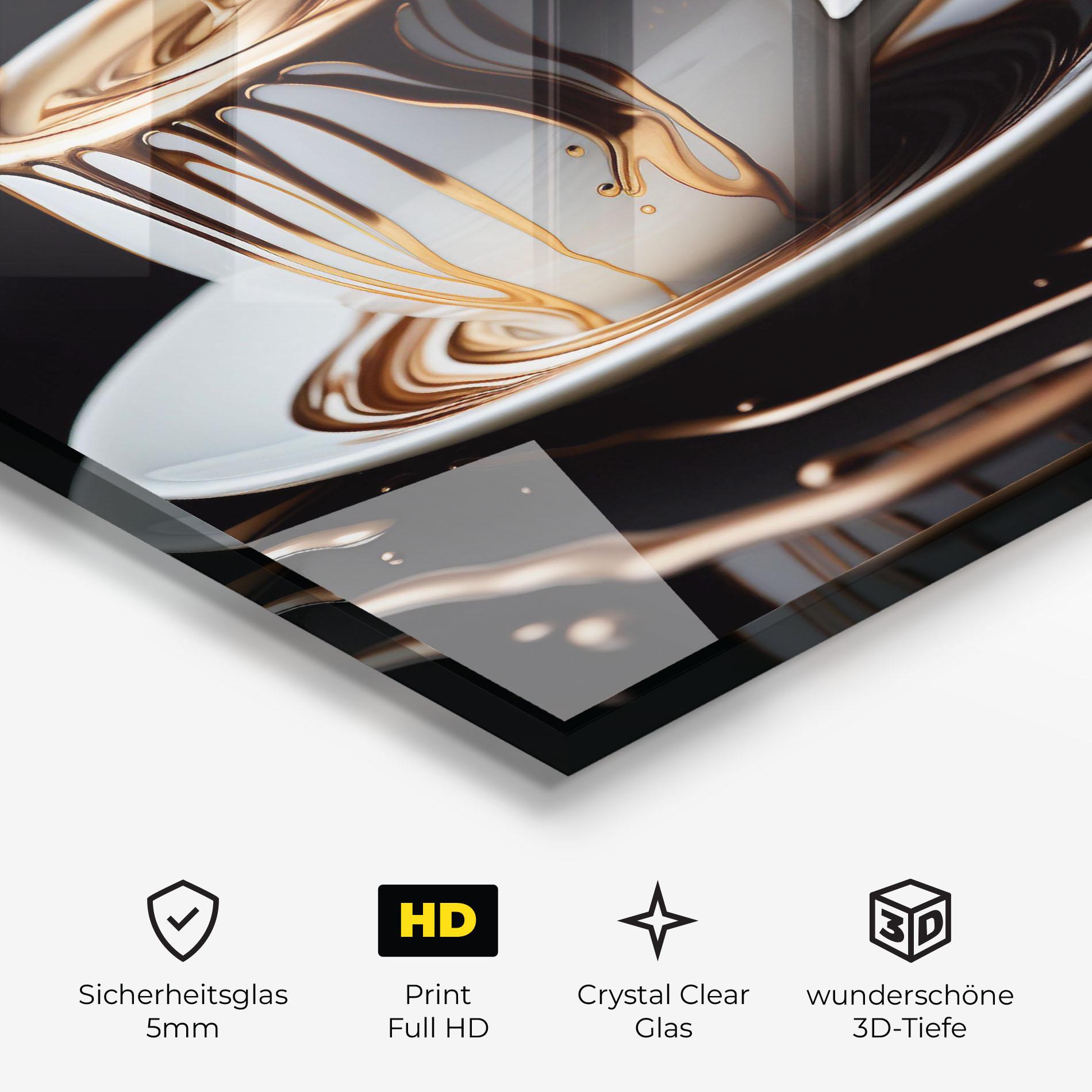 Glasbild Cold Coffee Drink mockup 3