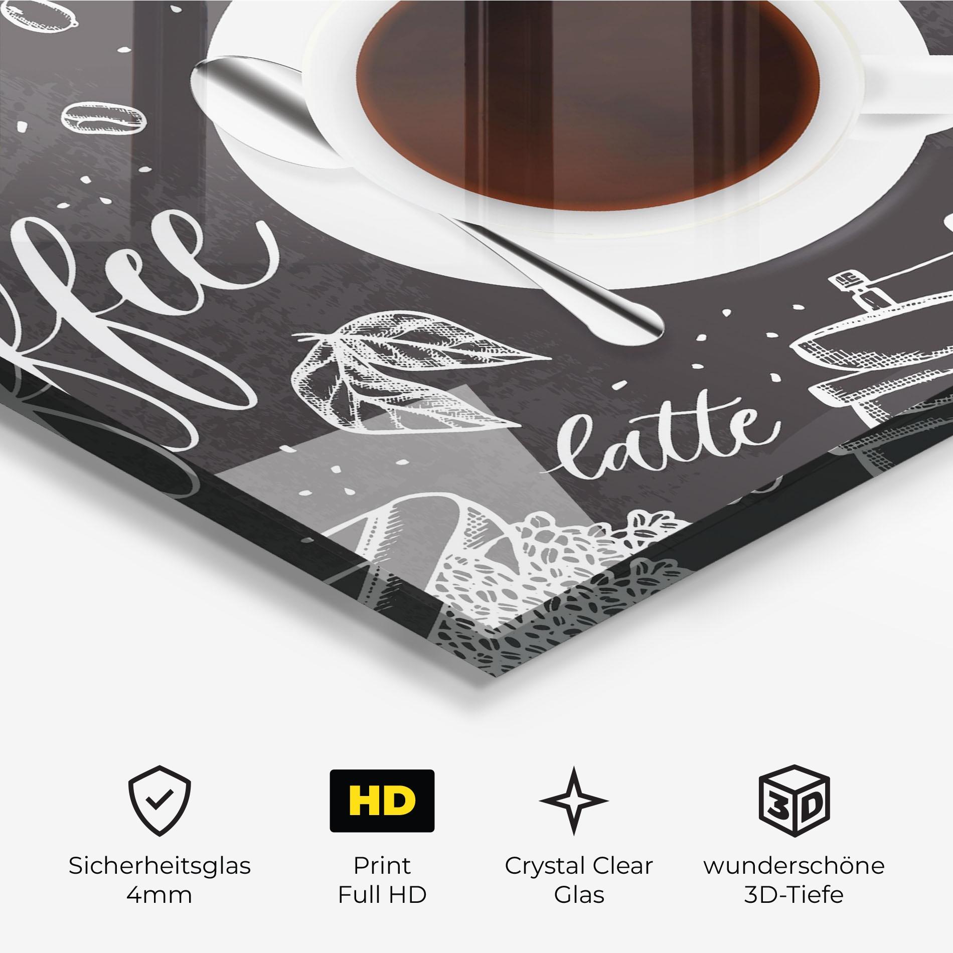 Glasbild Best Coffee mockup 3