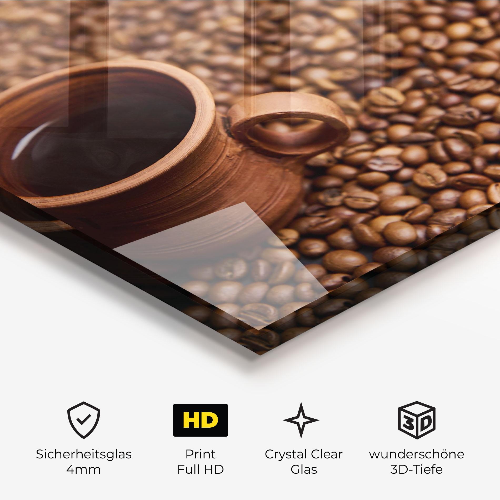 Glasbild Clay Coffee Cup mockup 3