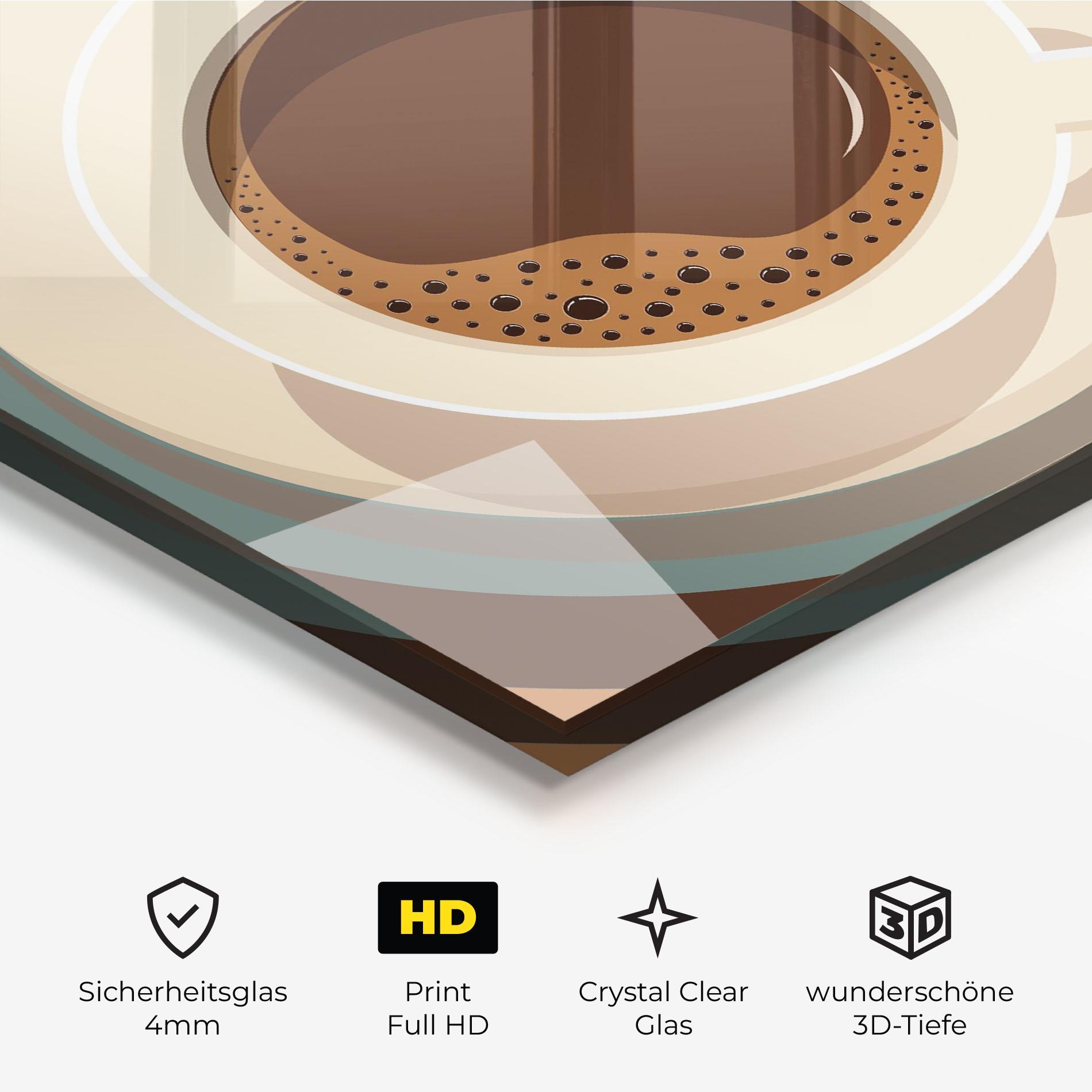 Glasbild Coffee Cup mockup 3