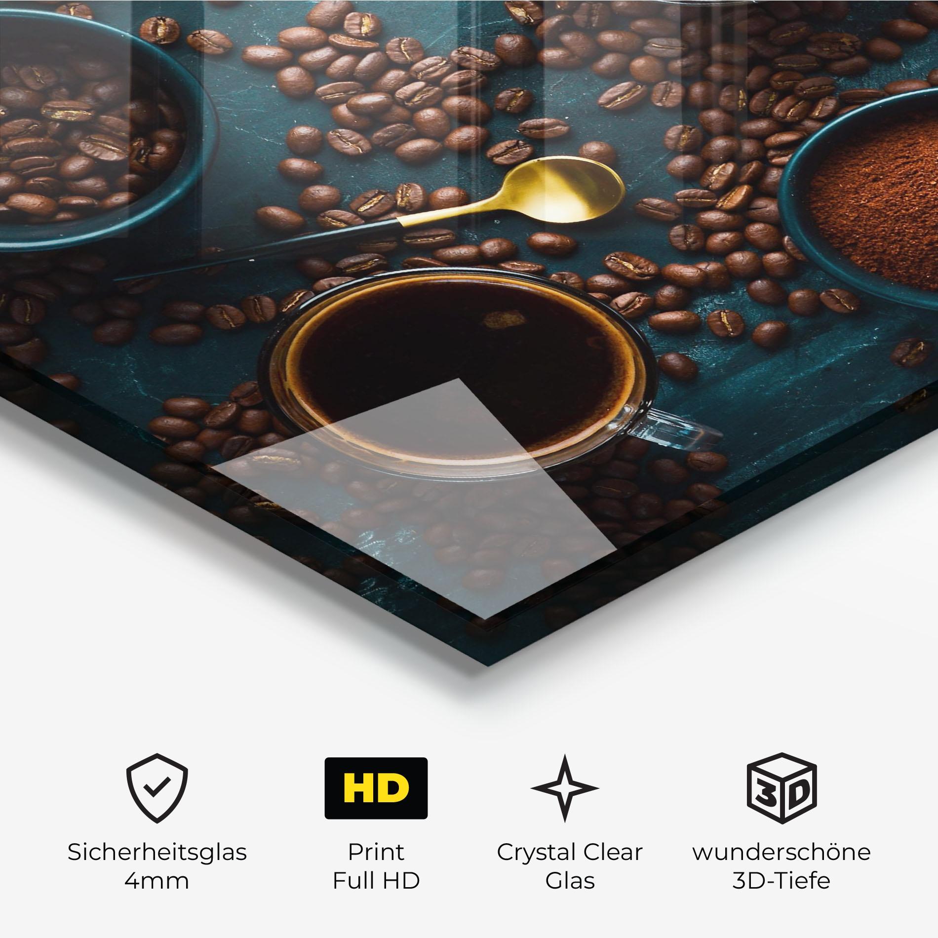 Glasbild Coffee Cups mockup 3
