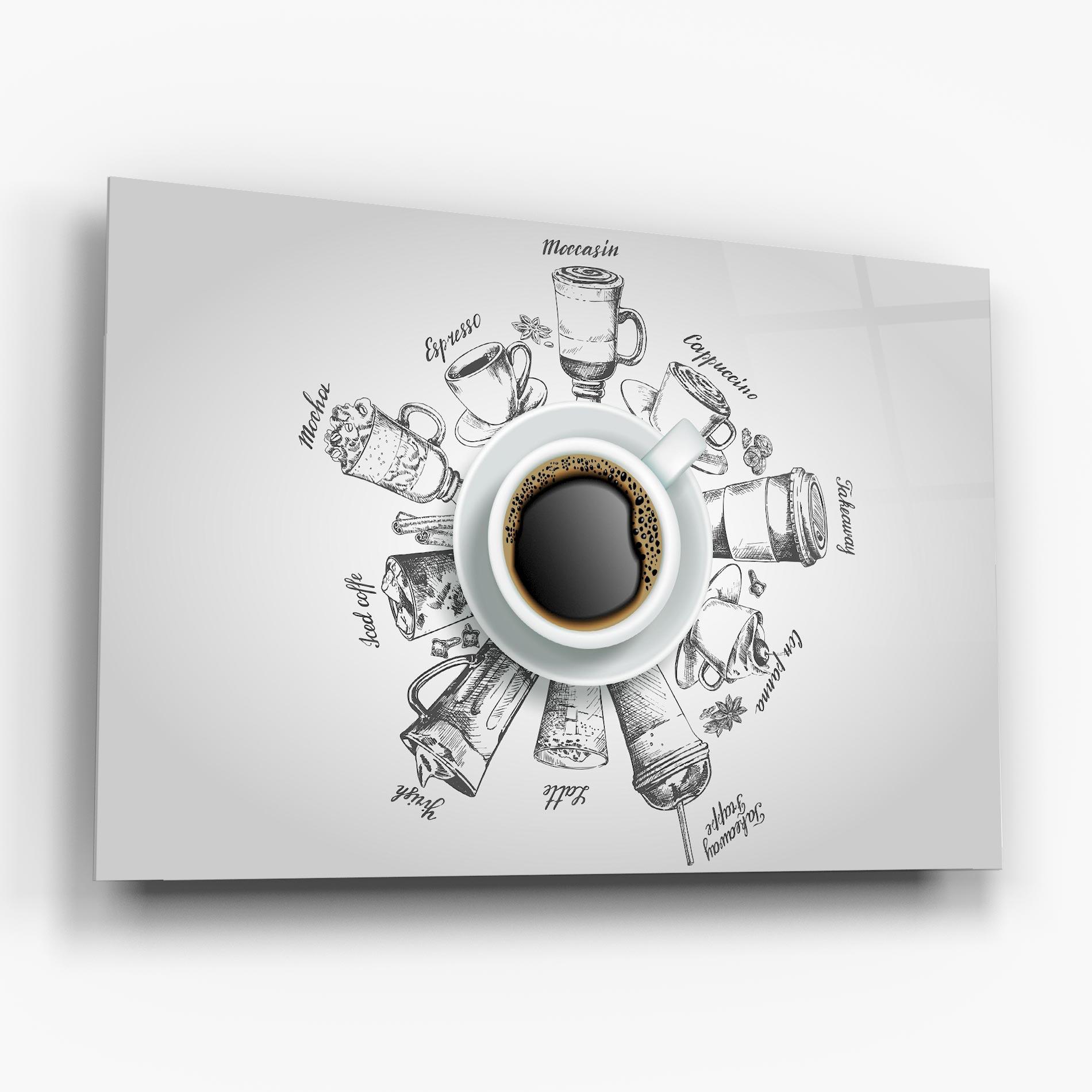 Glasbild Coffee List mockup 6