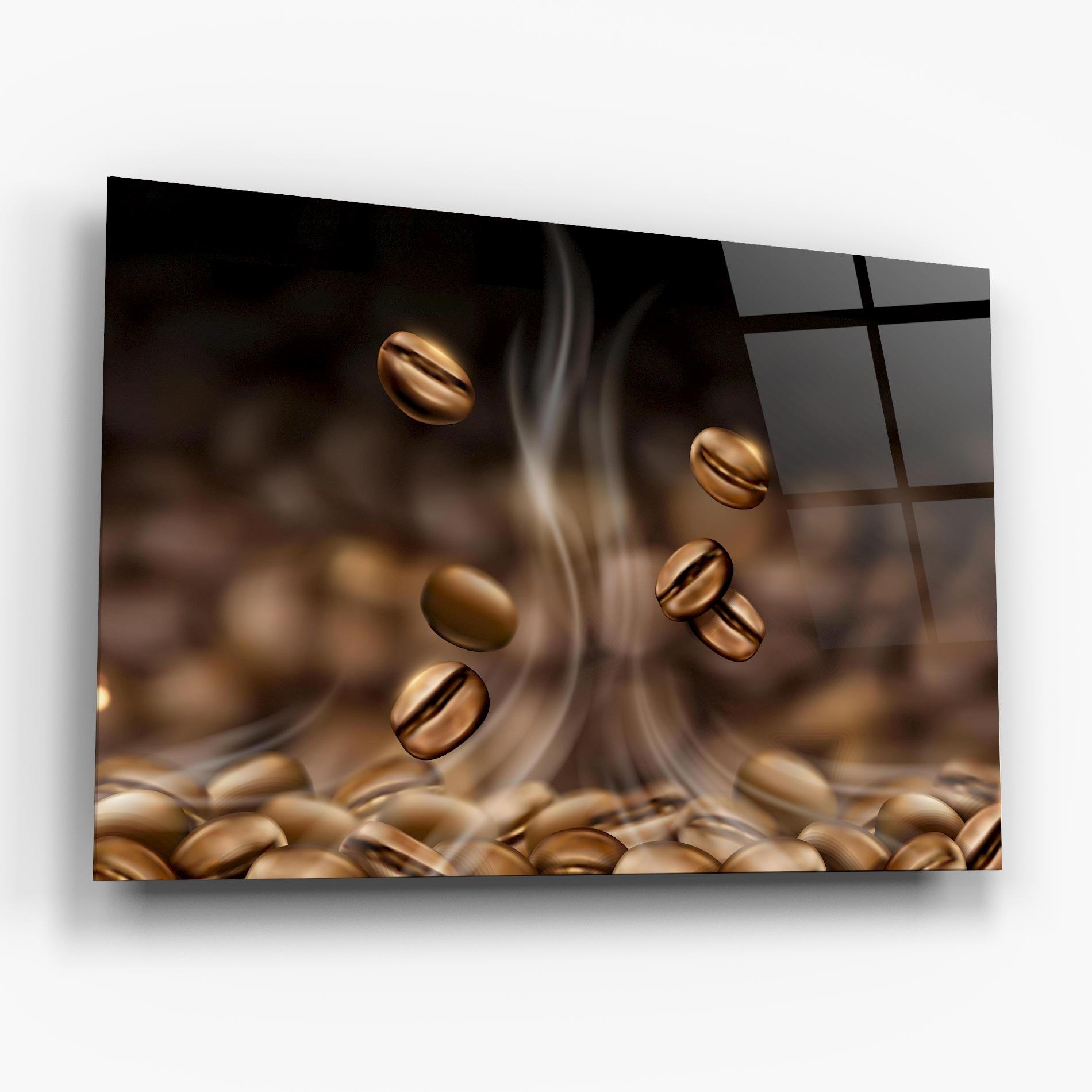 Glasbild Coffee Smoke mockup 6