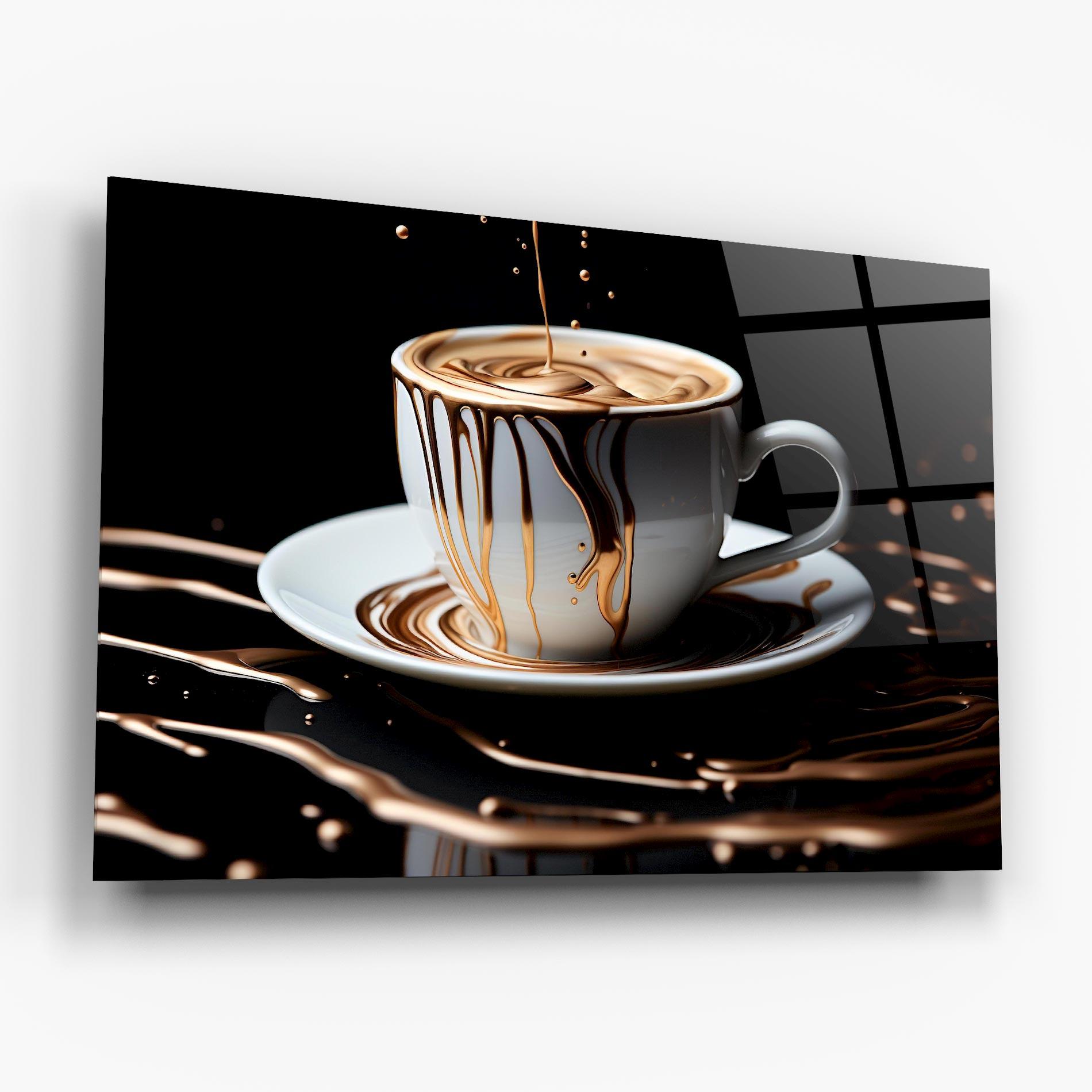 Glasbild Cold Coffee Drink mockup 6