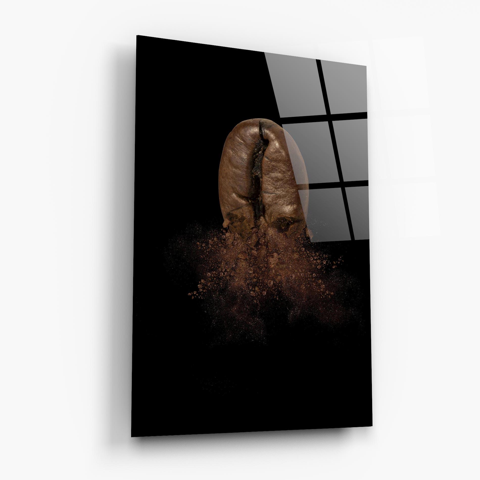 Glasbild Coffee Bean Explosion mockup 6