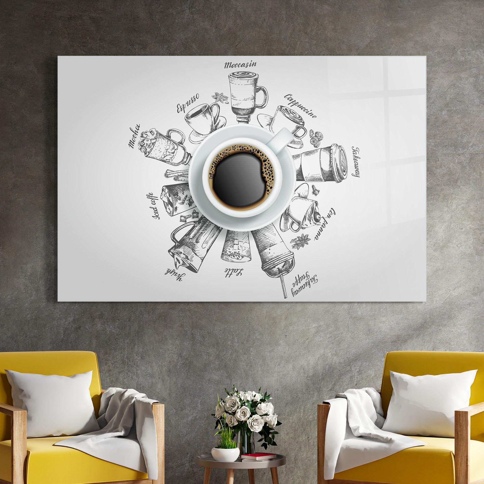 Glasbild Coffee List mockup 4