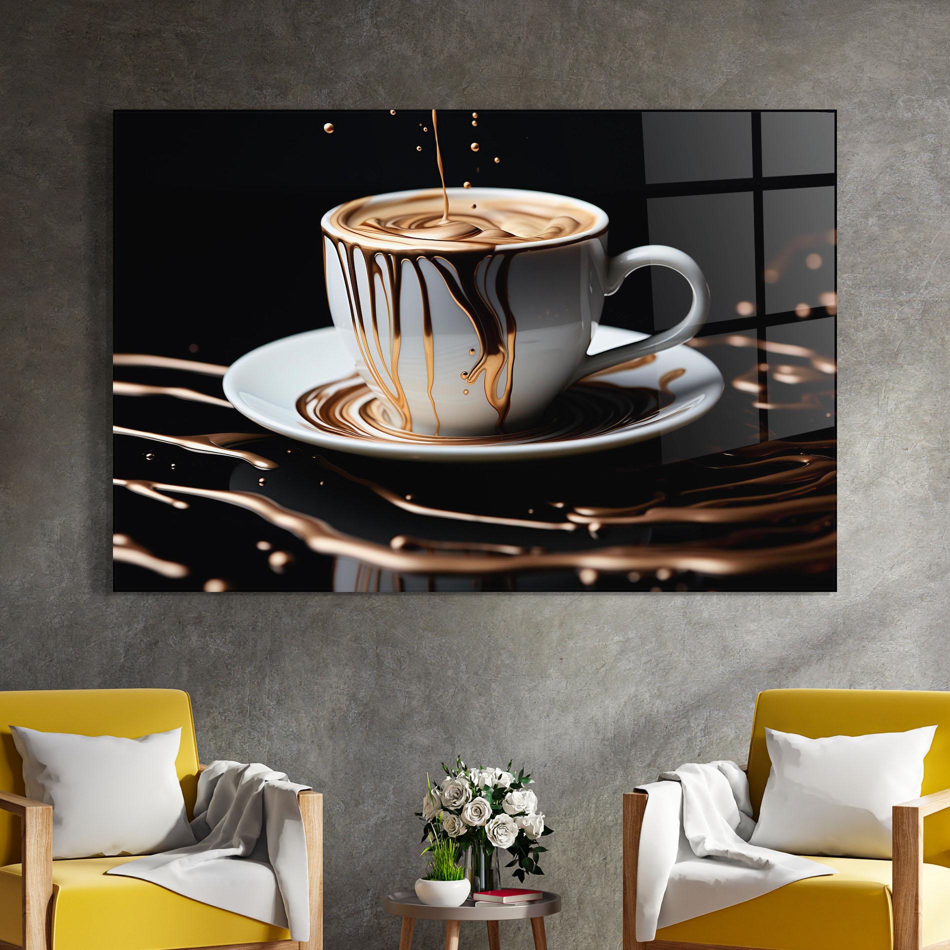 Glasbild Cold Coffee Drink mockup 4