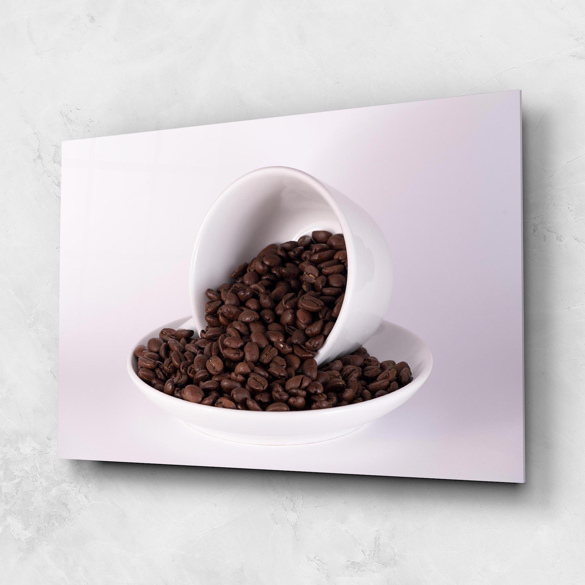 Glasbild Bowl Of Coffee mockup 1