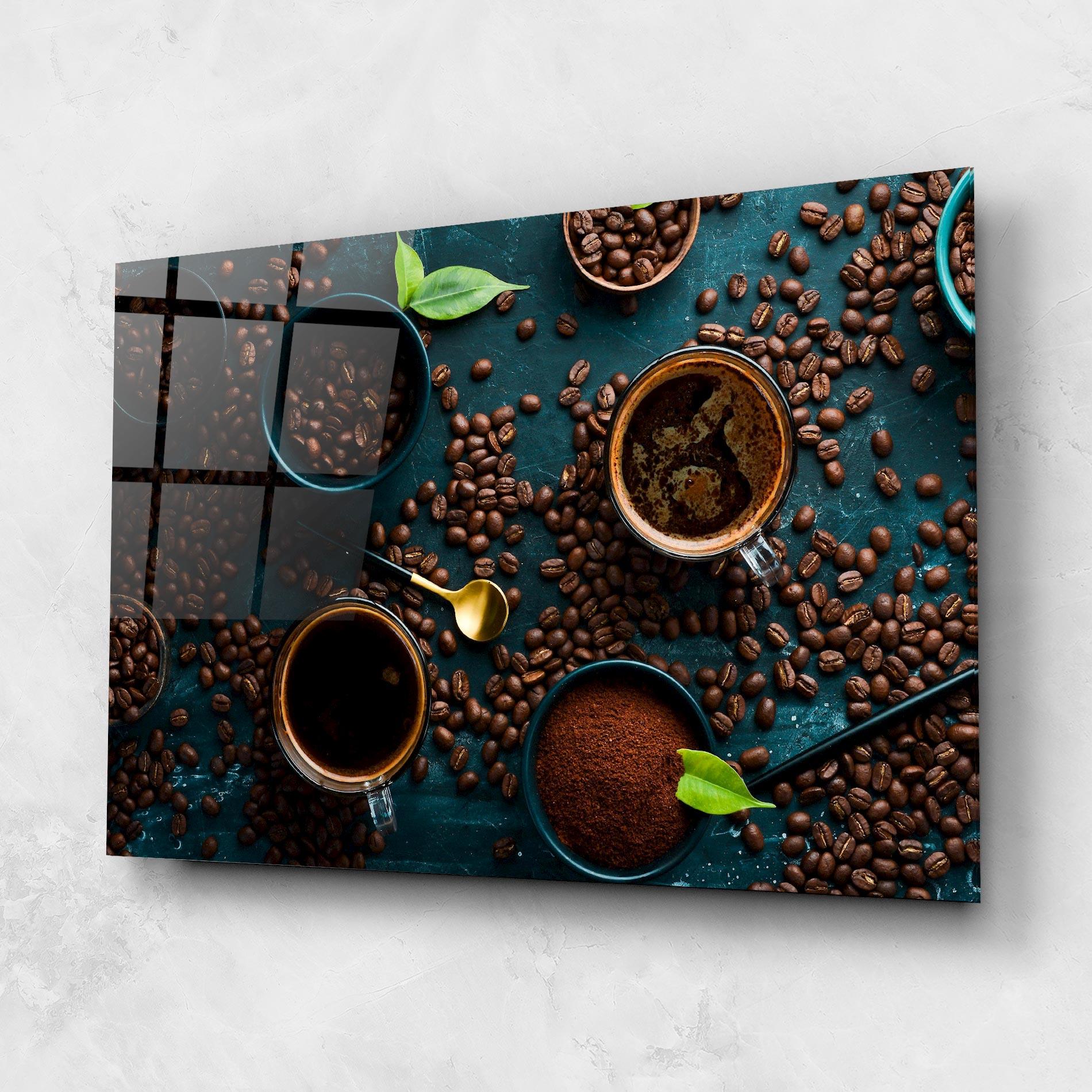Glasbild Coffee Cups mockup 1