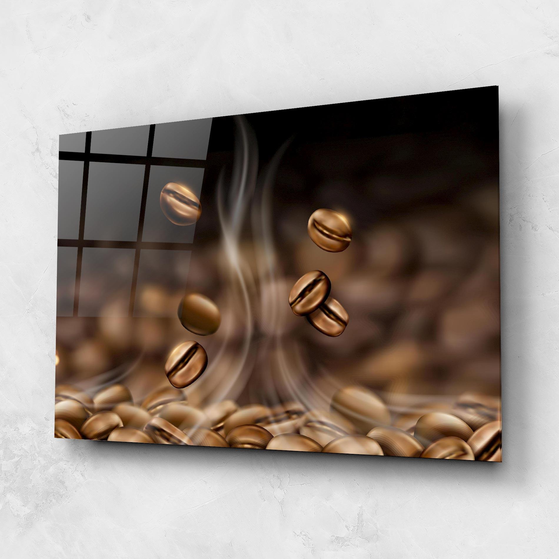 Glasbild Coffee Smoke mockup 1