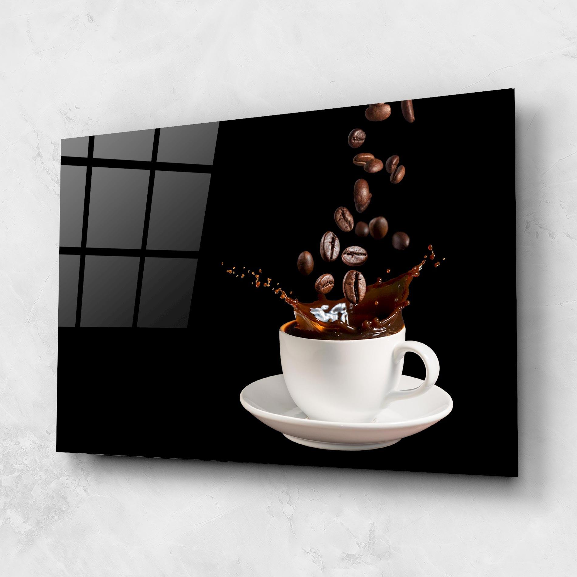 Glasbild Coffee Splashes mockup 1