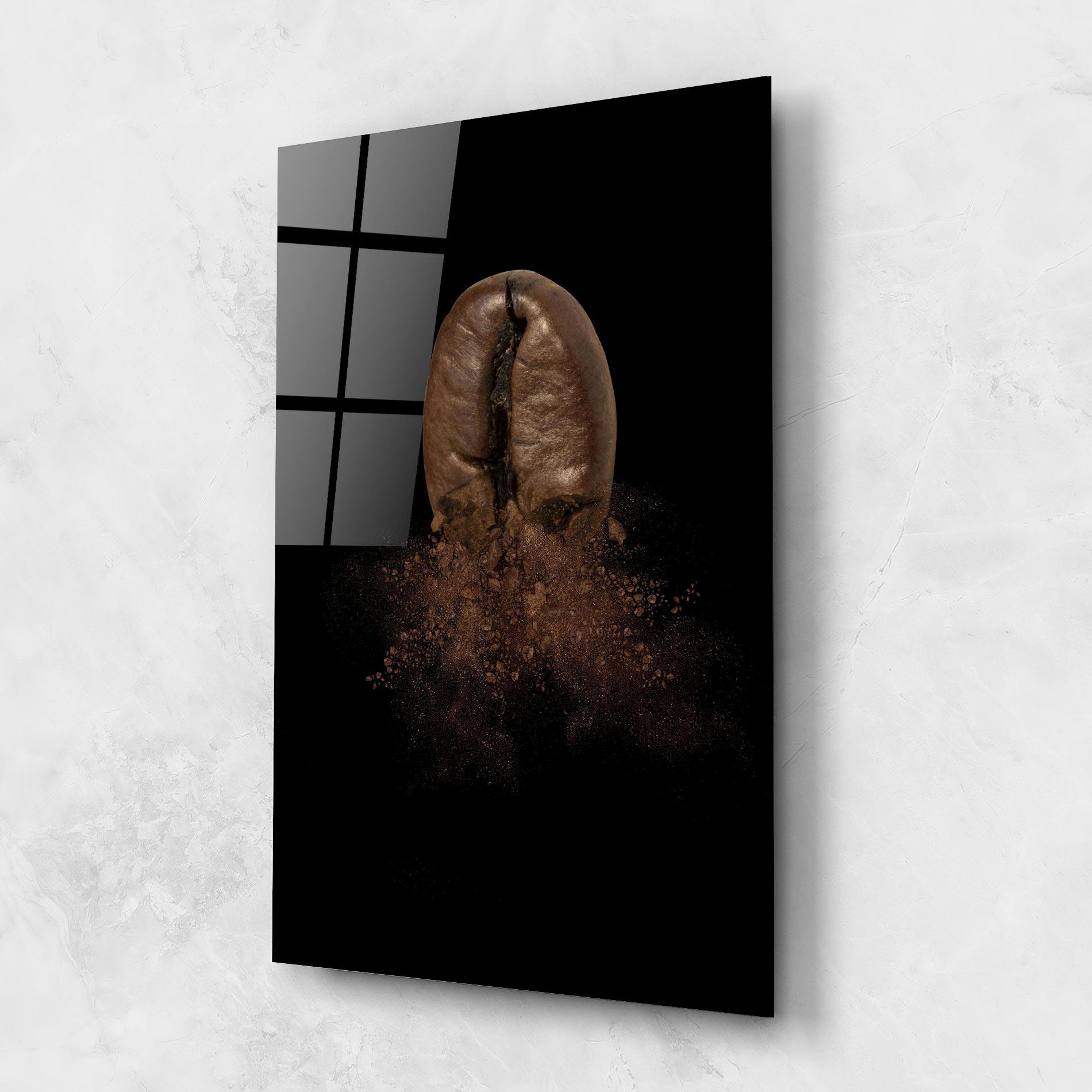 Glasbild Coffee Bean Explosion mockup 1