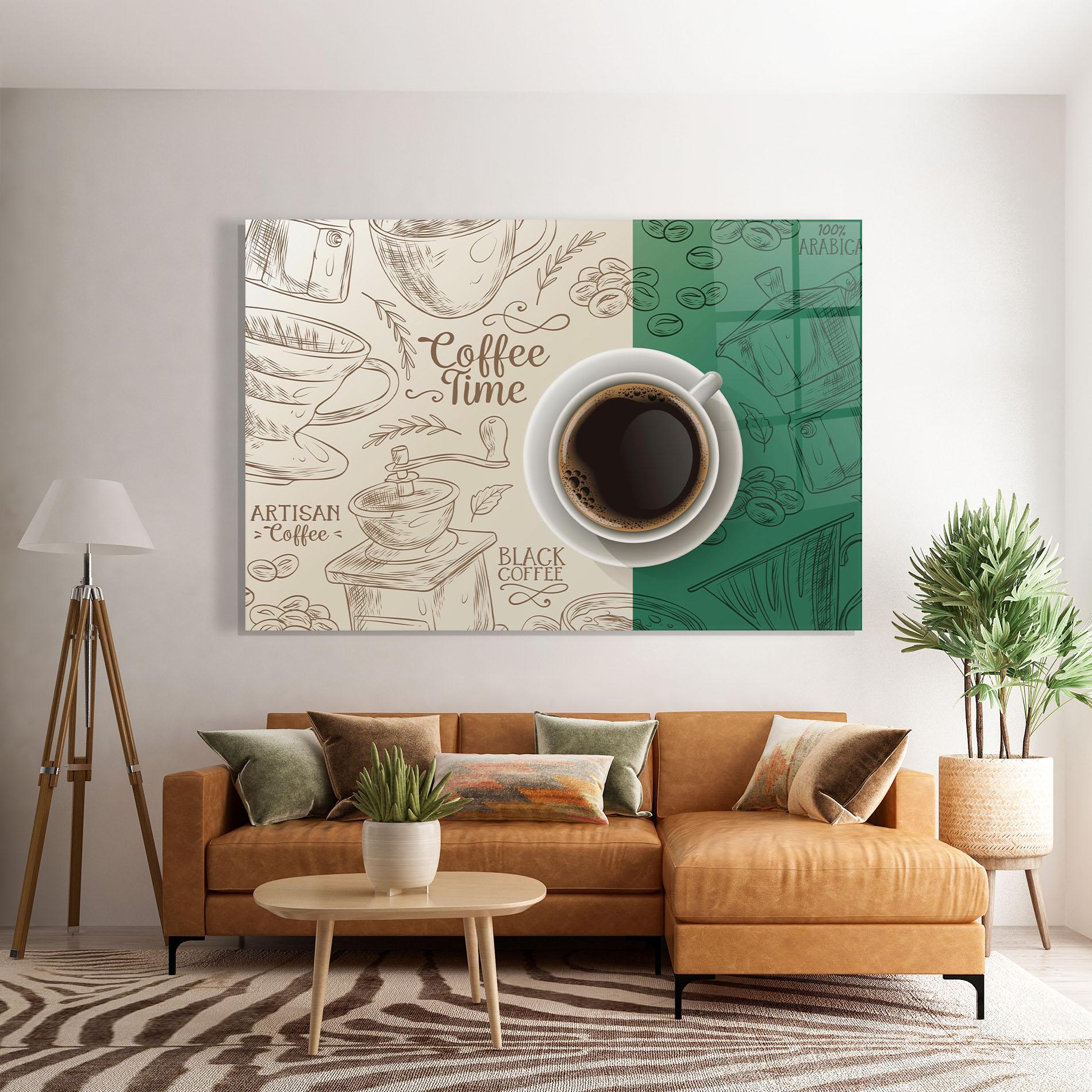 Glasbild Artisan Coffee mockup 7