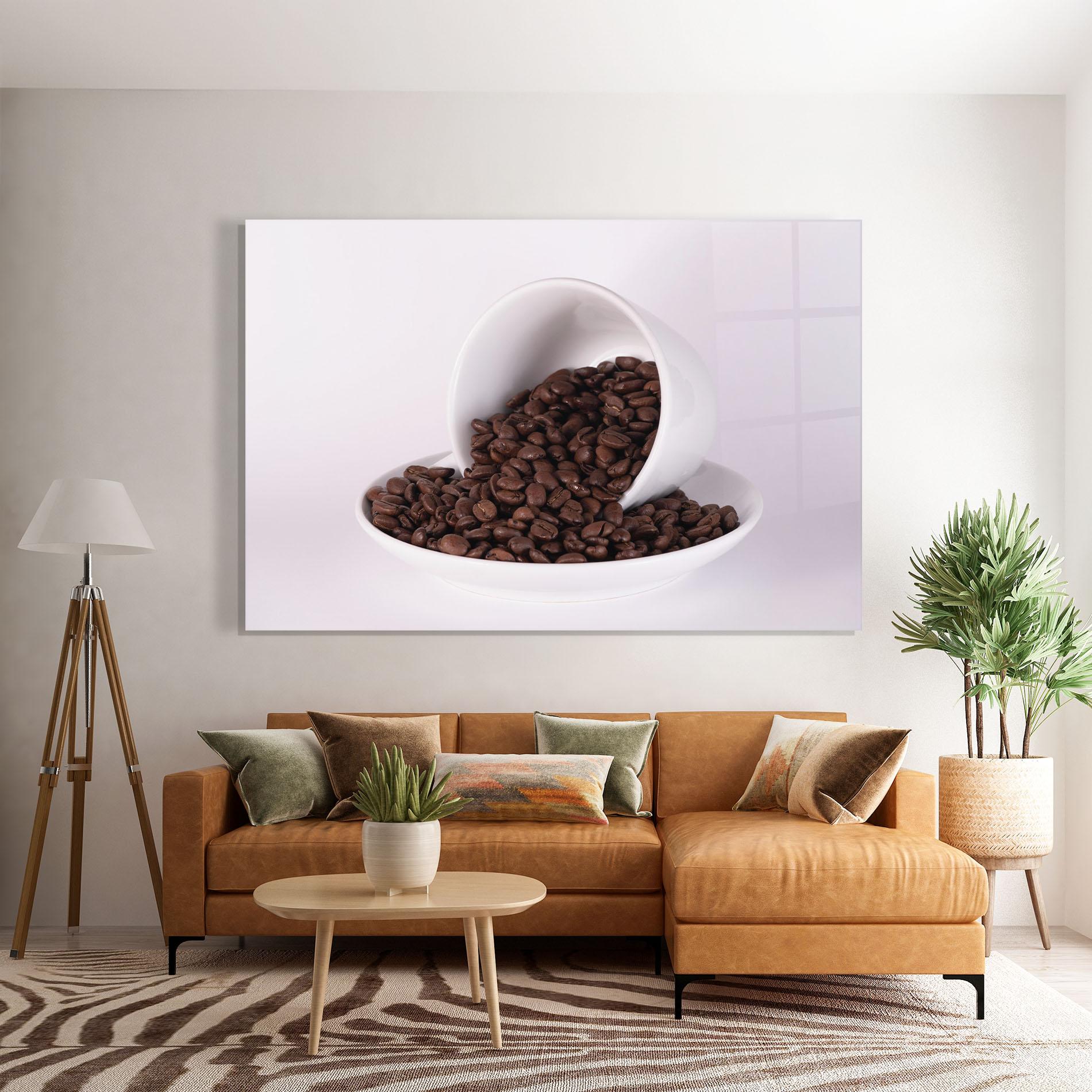 Glasbild Bowl Of Coffee mockup 7
