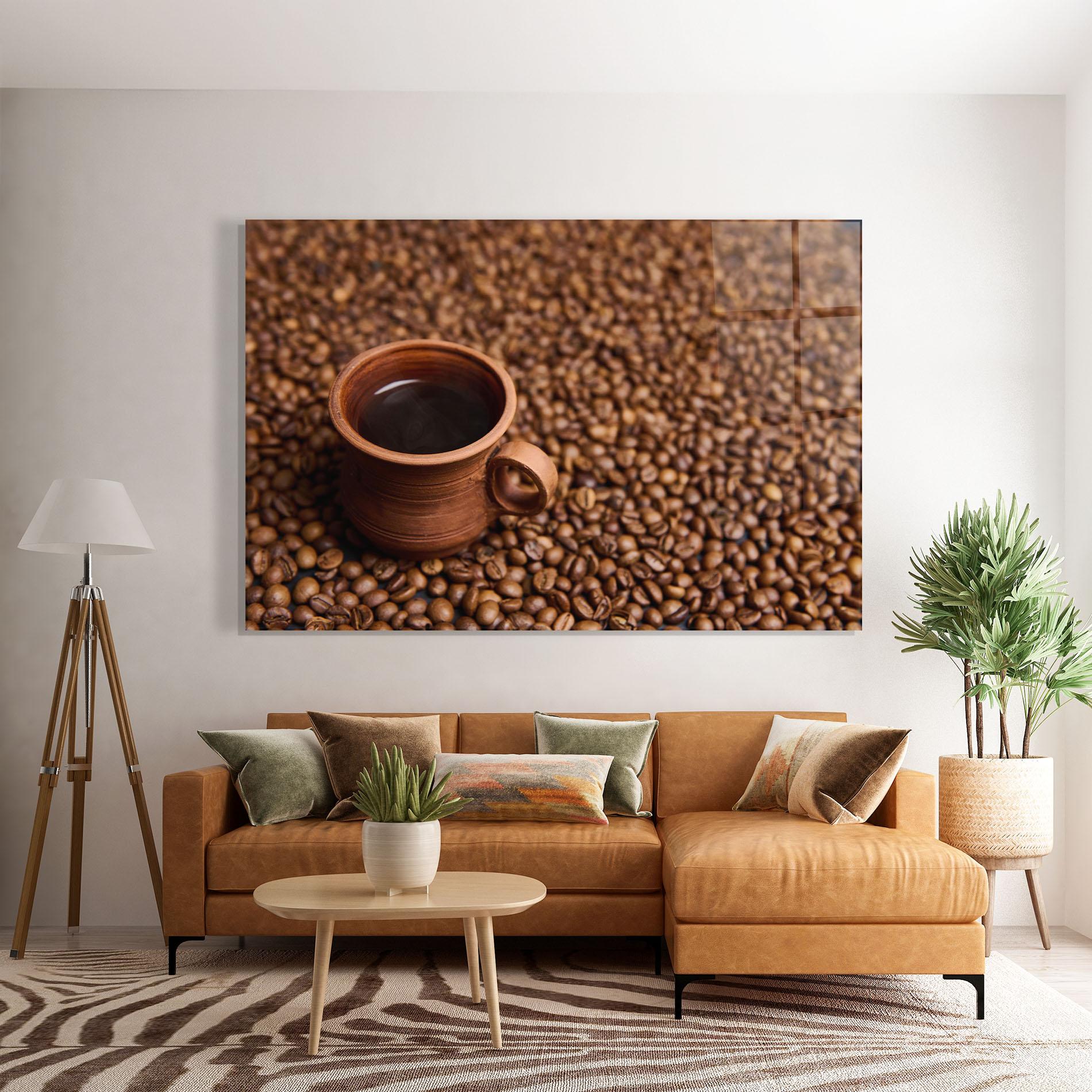 Glasbild Clay Coffee Cup mockup 7