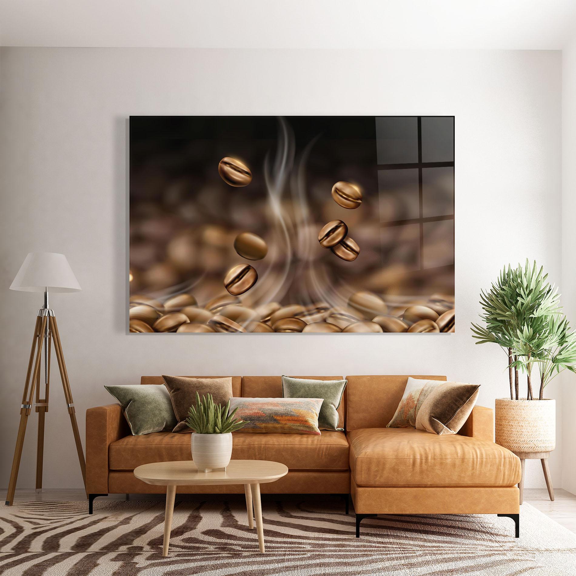 Glasbild Coffee Smoke mockup 7