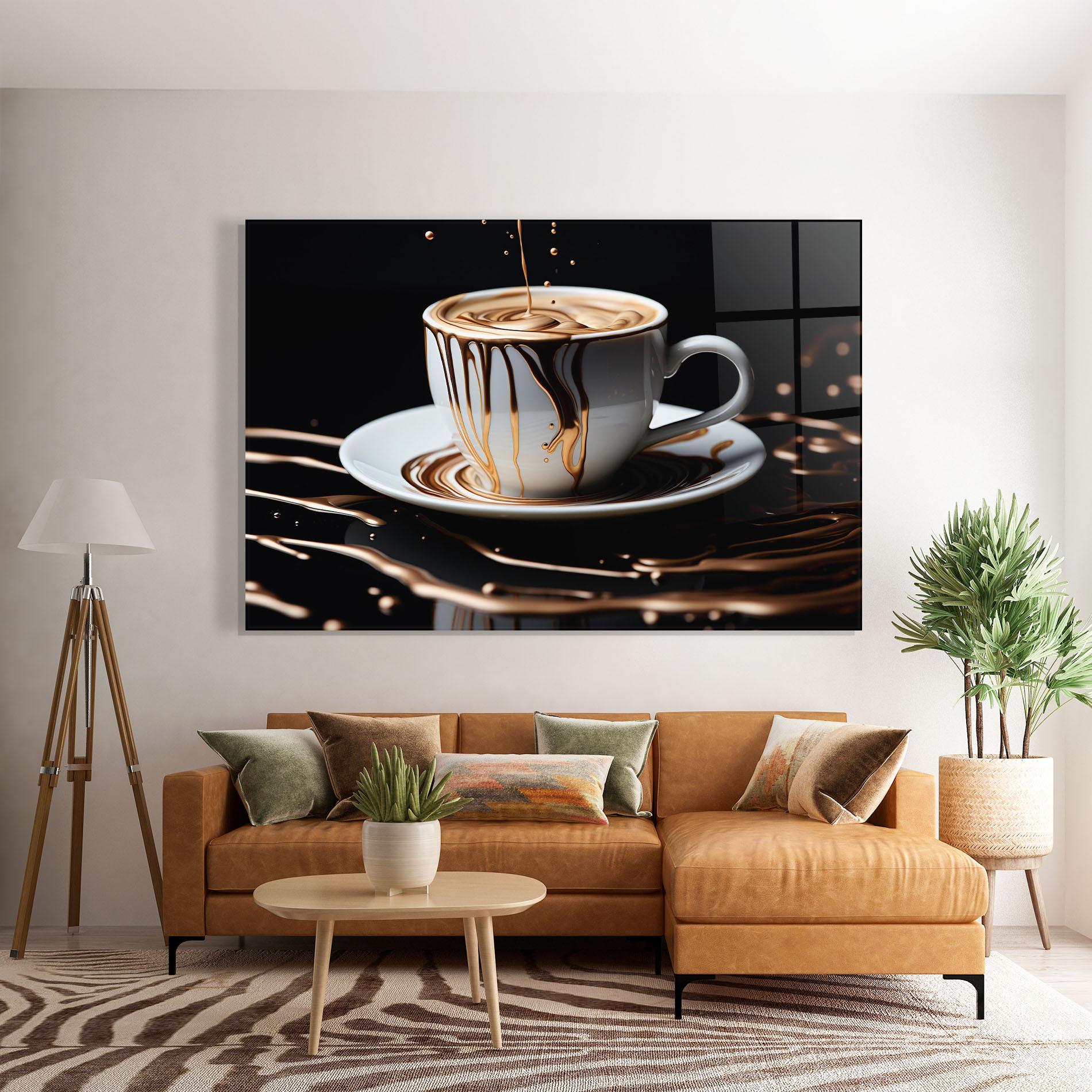 Glasbild Cold Coffee Drink mockup 7