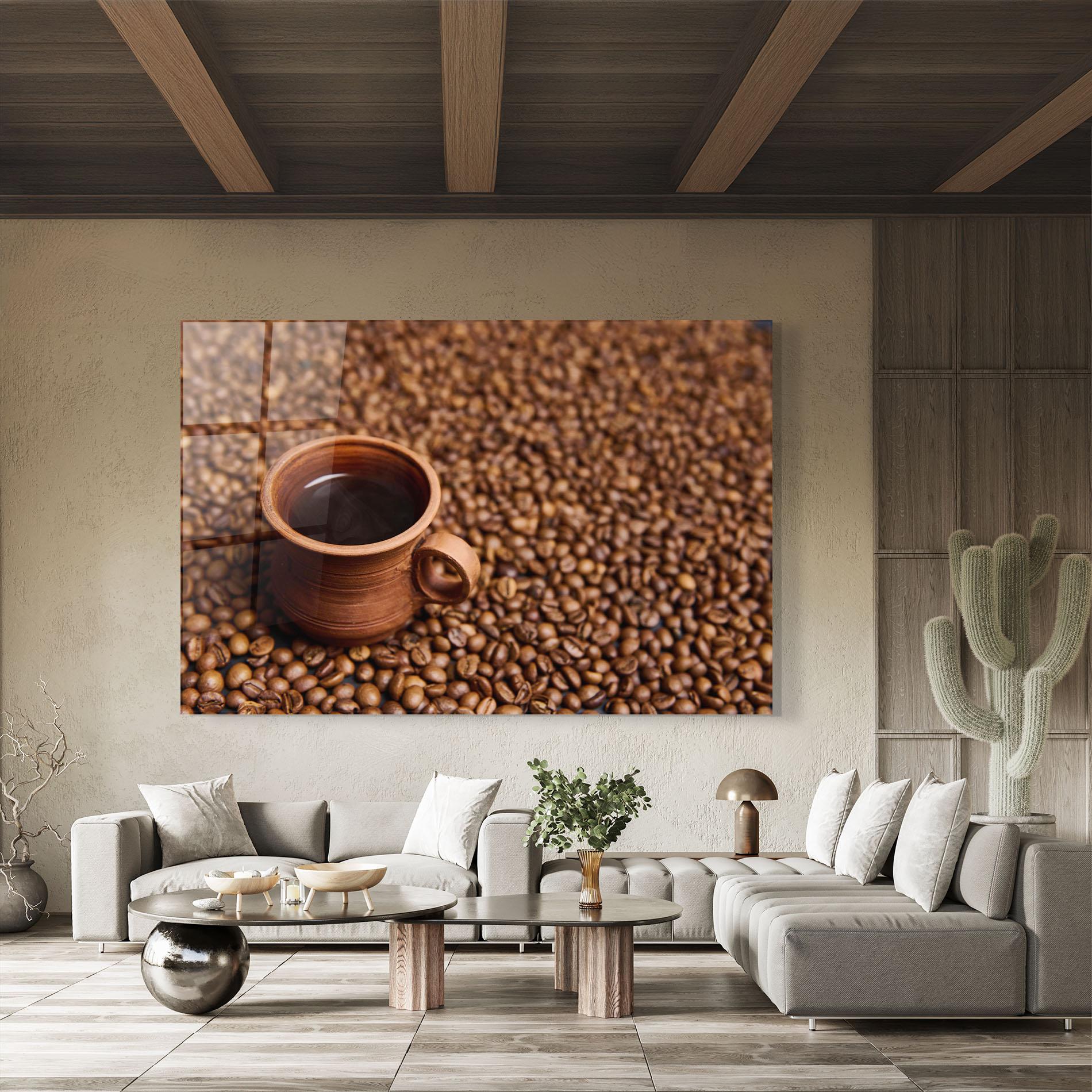 Glasbild Clay Coffee Cup mockup 8