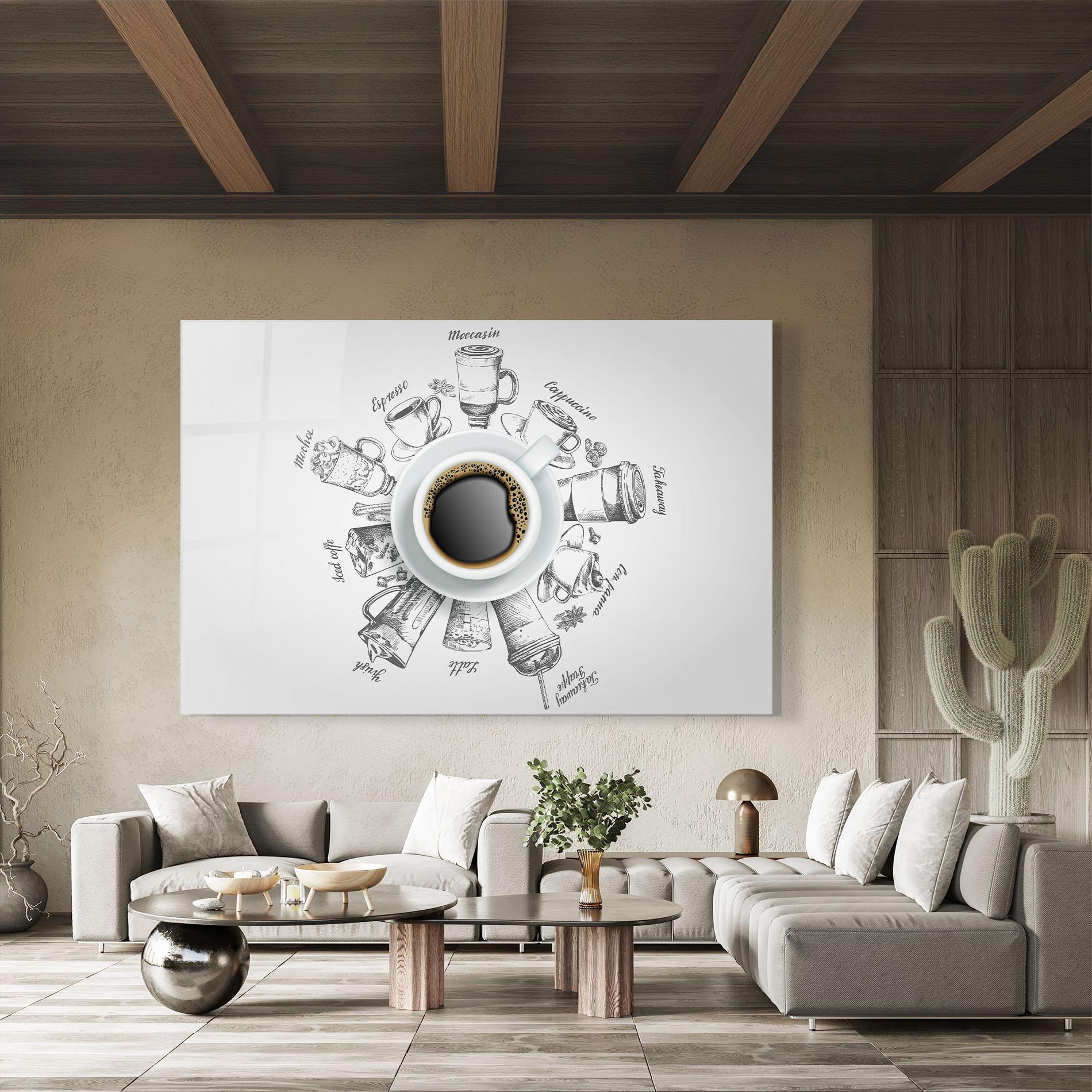Glasbild Coffee List mockup 8