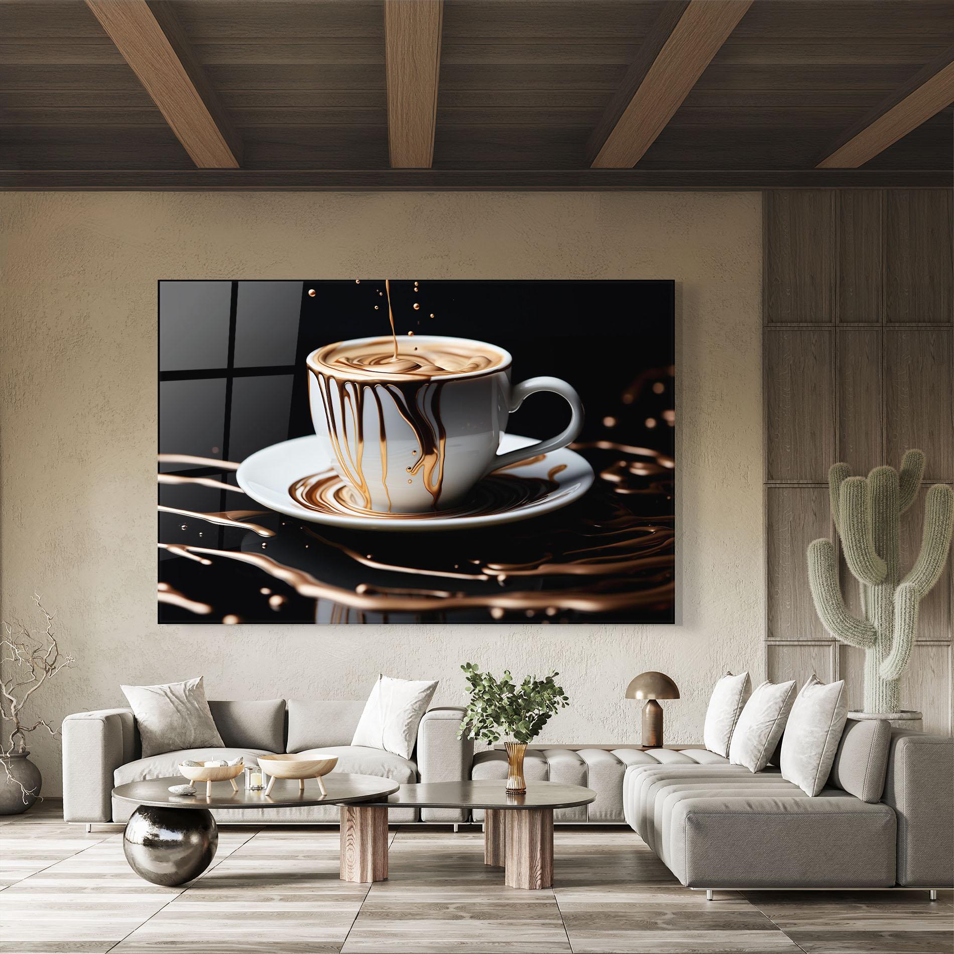 Glasbild Cold Coffee Drink mockup 8