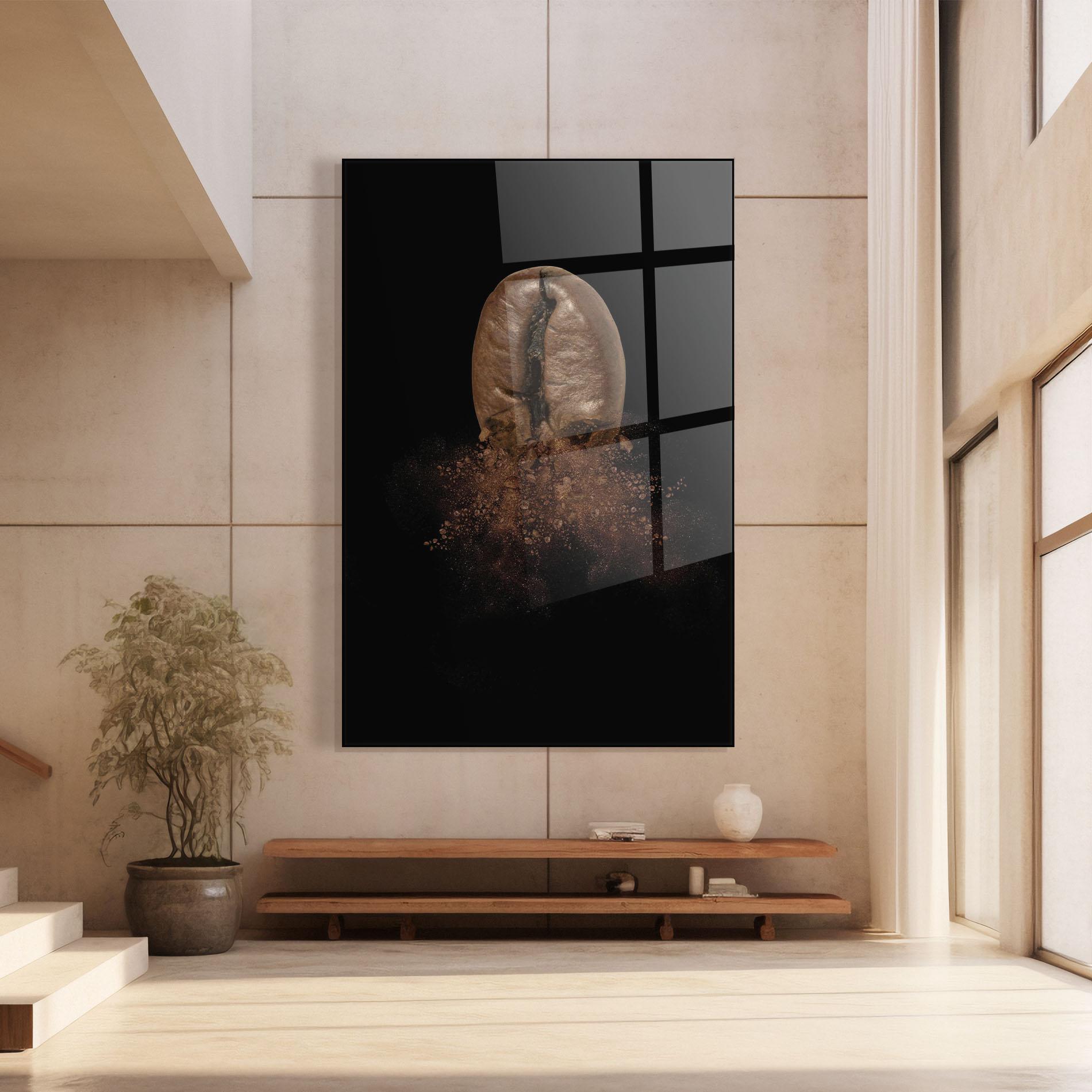 Glasbild Coffee Bean Explosion mockup 8