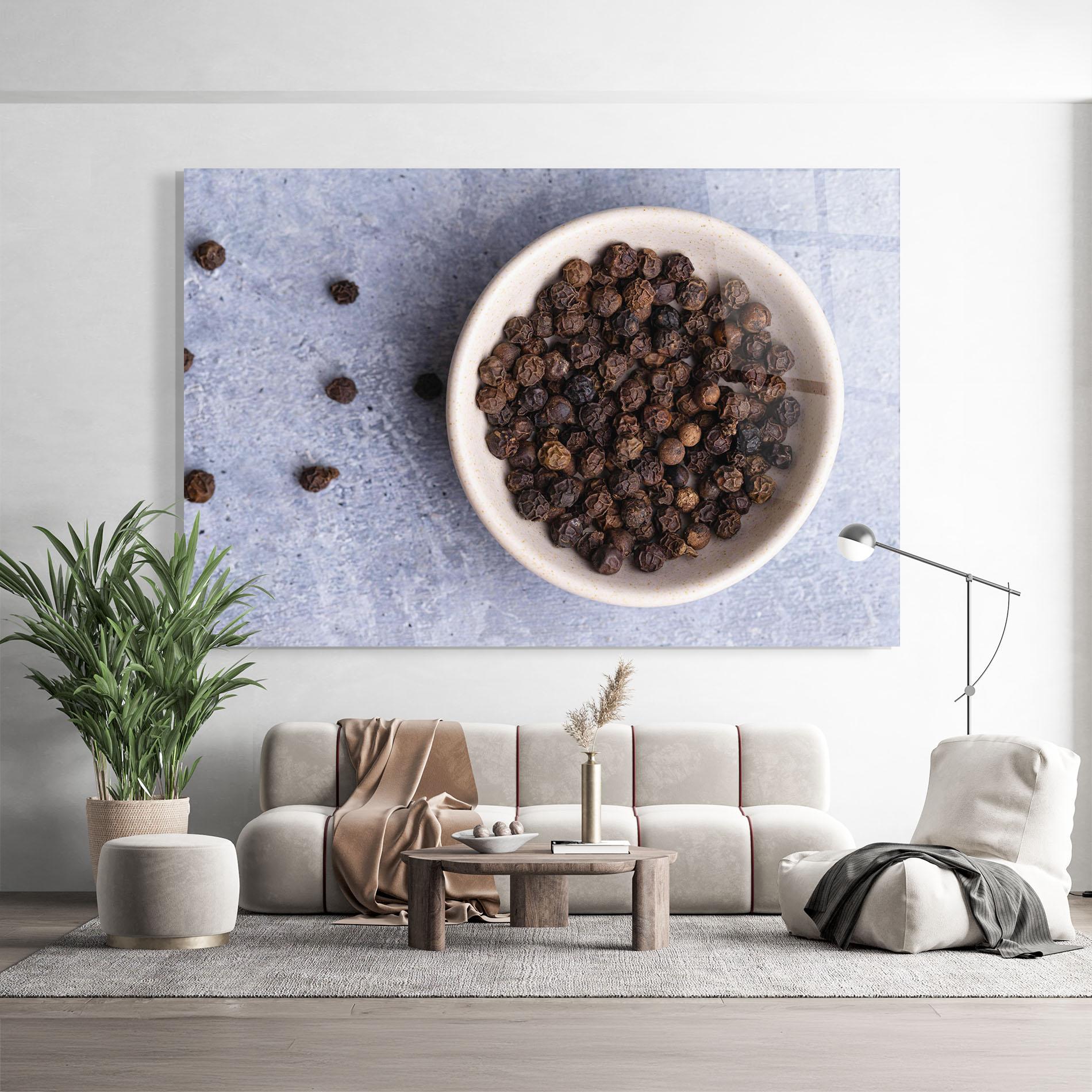 Glasbild Black Pepper mockup 9