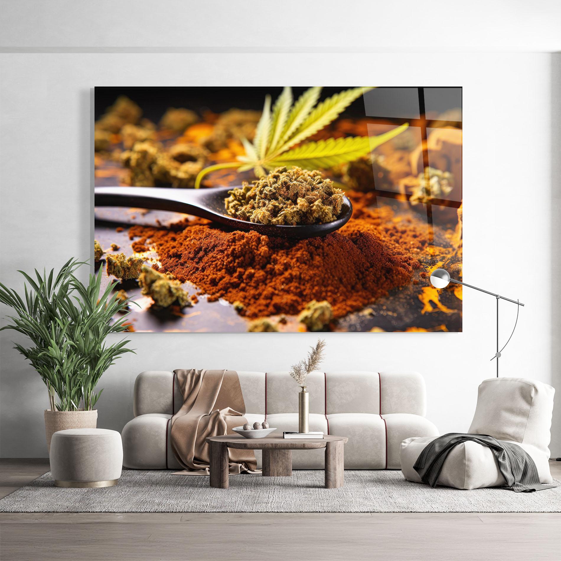 Glasbild Cannabis Seasoning mockup 9