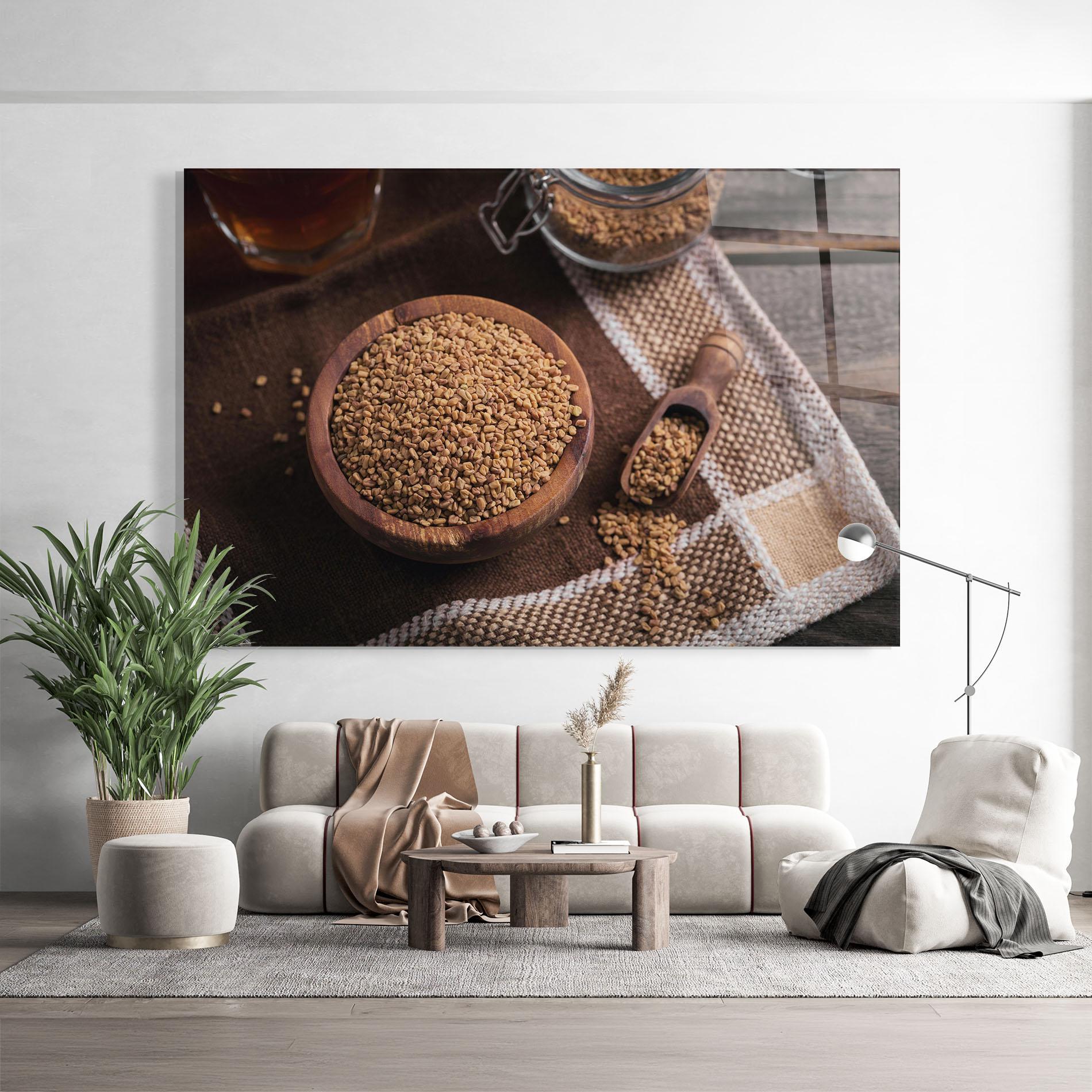 Glasbild Dry Seeds mockup 9