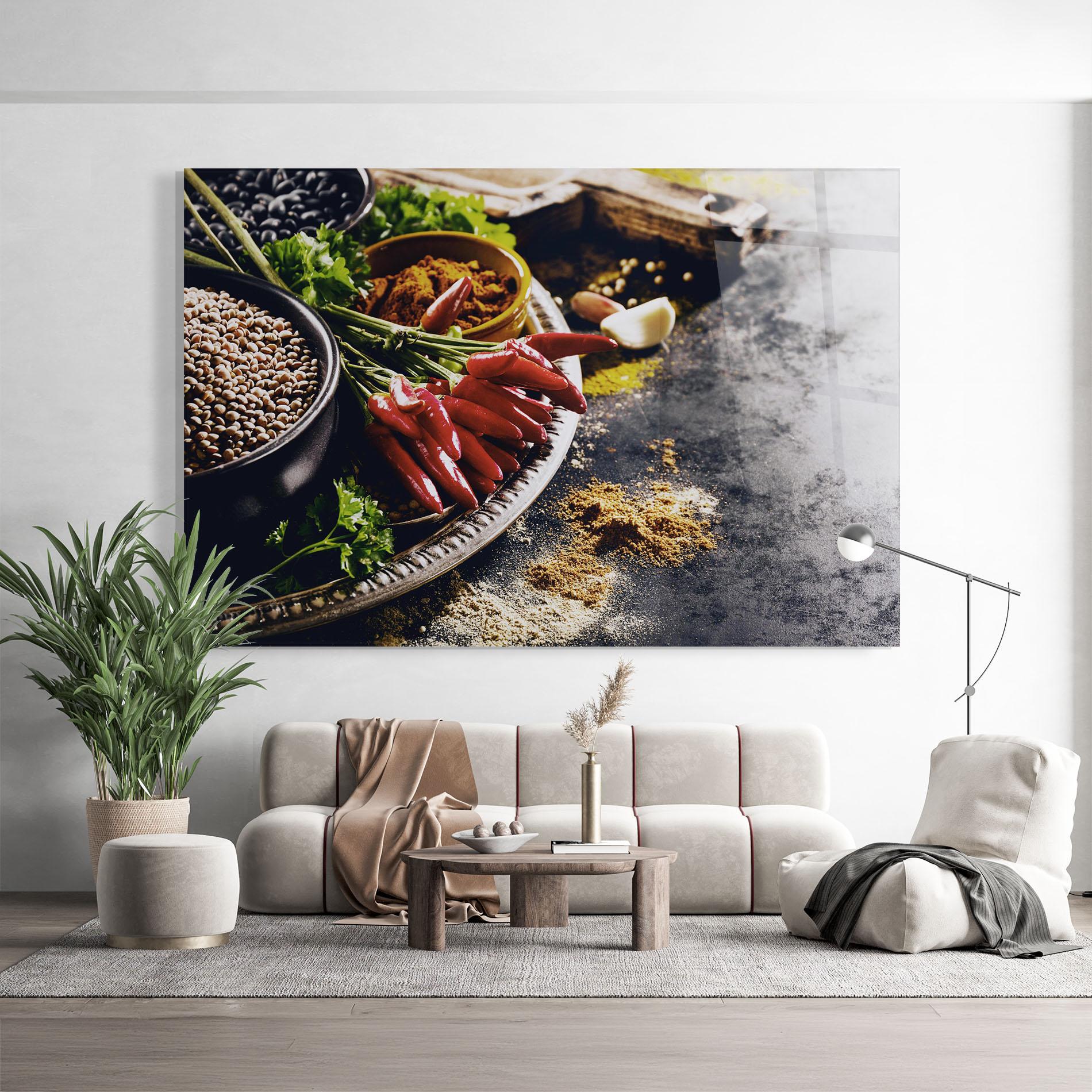 Glasbild Grocery Spices mockup 9