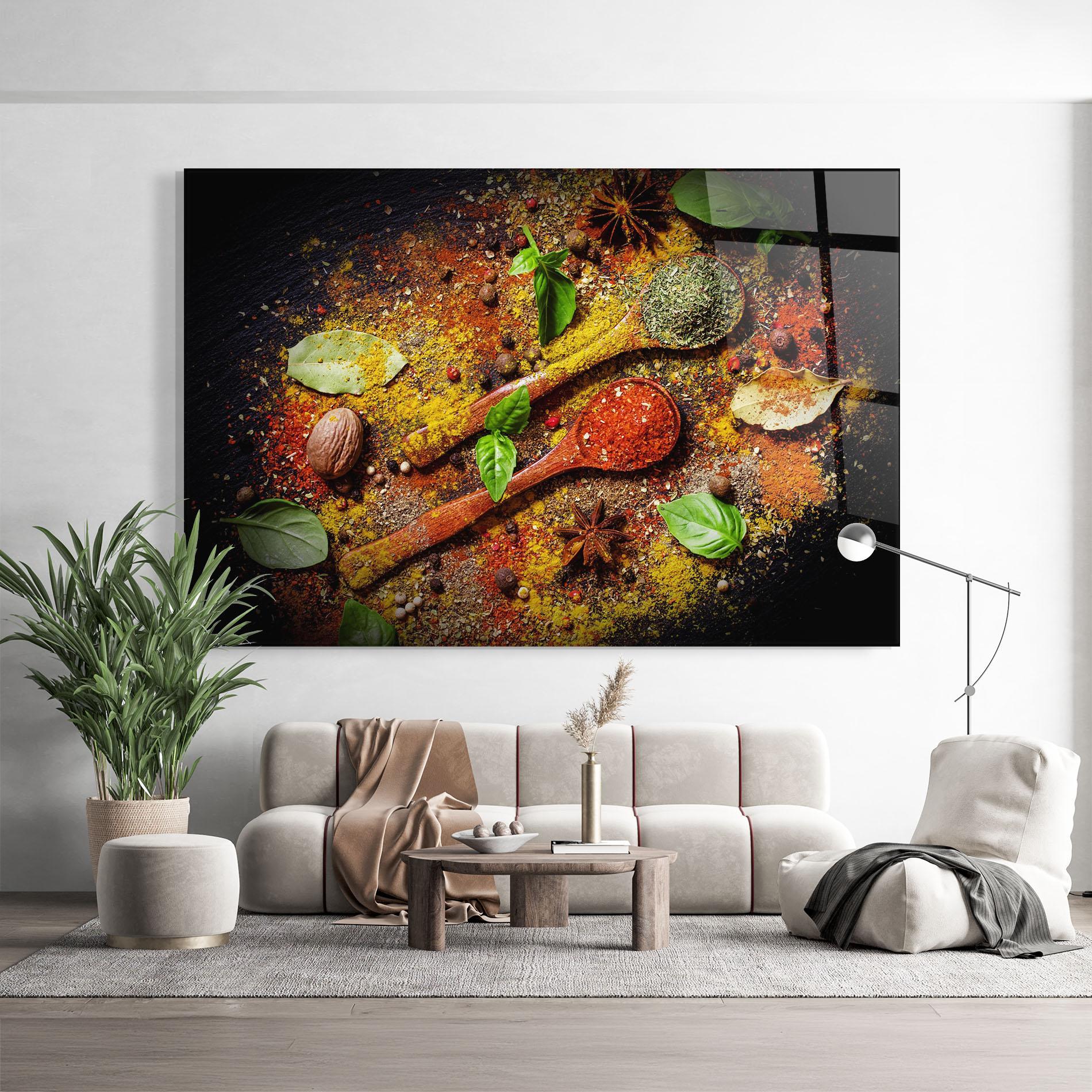 Glasbild Oriental Spices mockup 9
