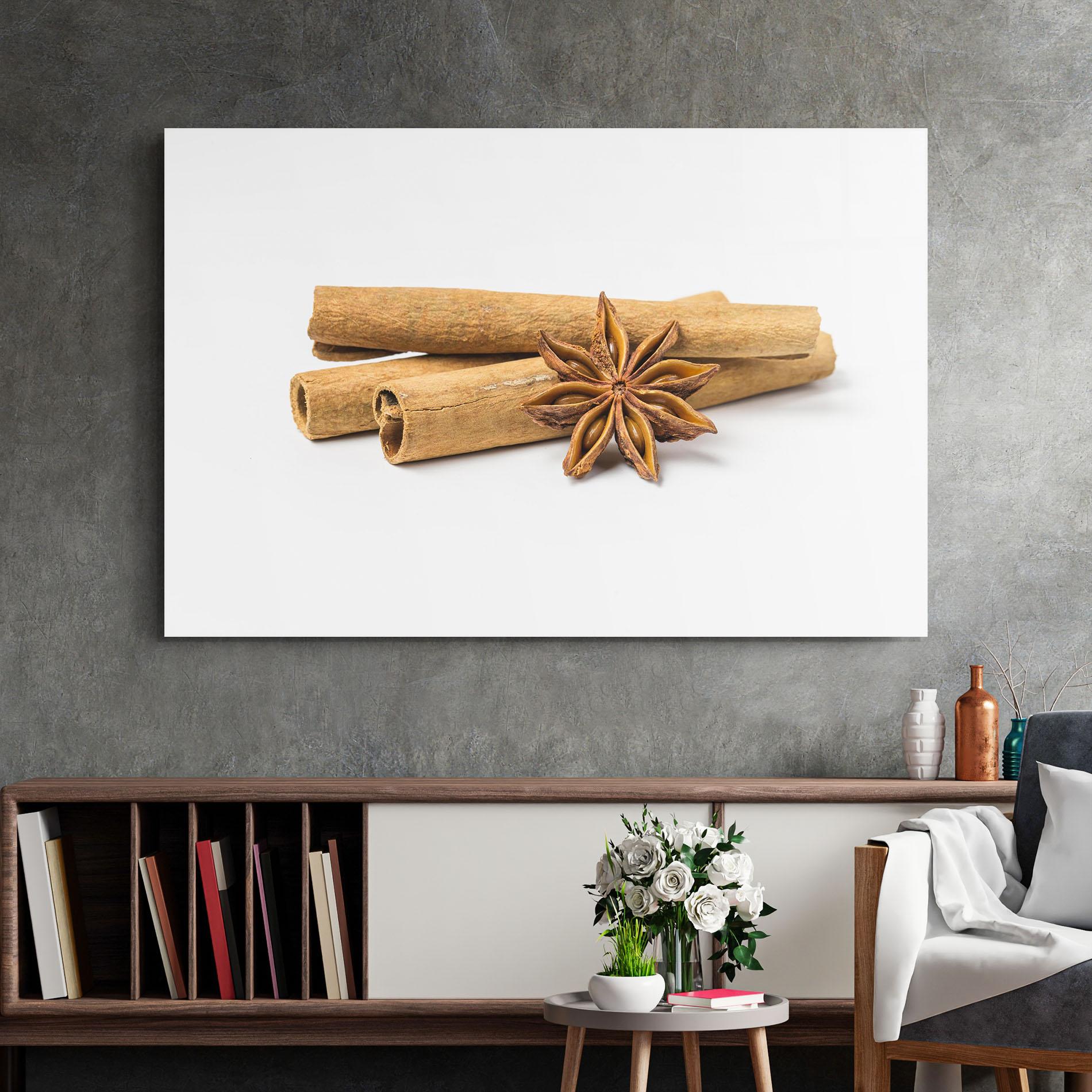Glasbild Cinnamon Anise mockup 2