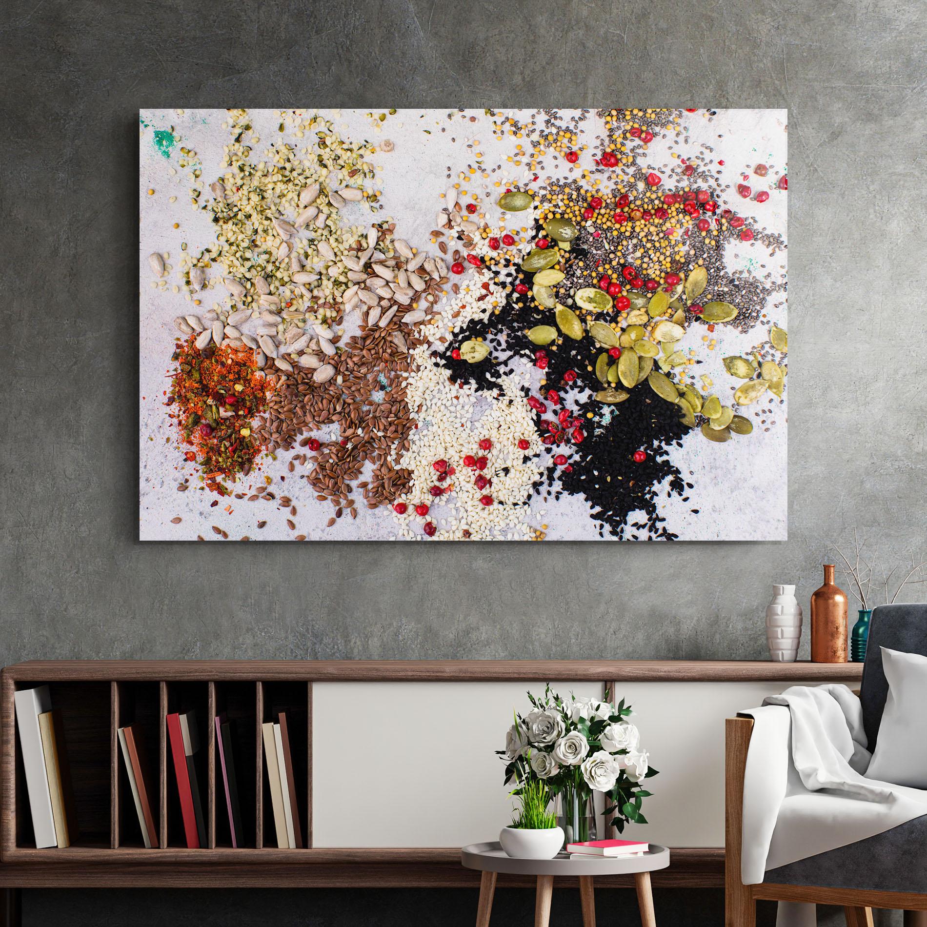 Glasbild Different Seeds mockup 2