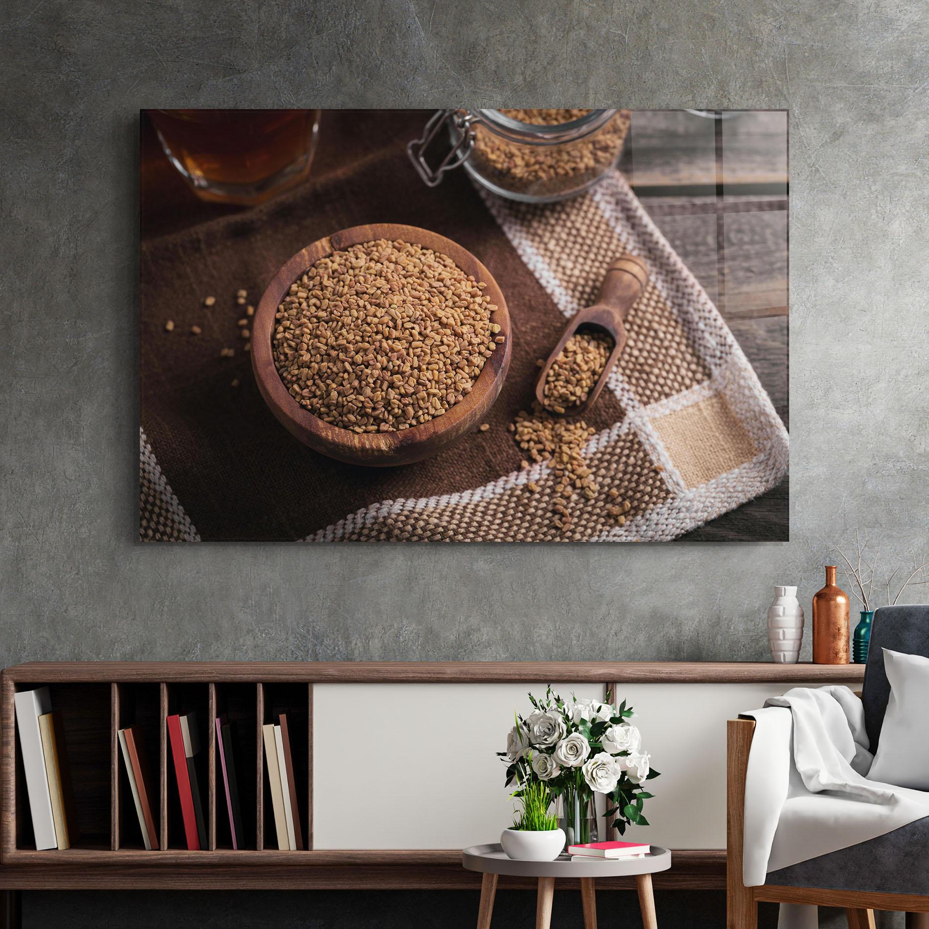 Glasbild Dry Seeds mockup 2