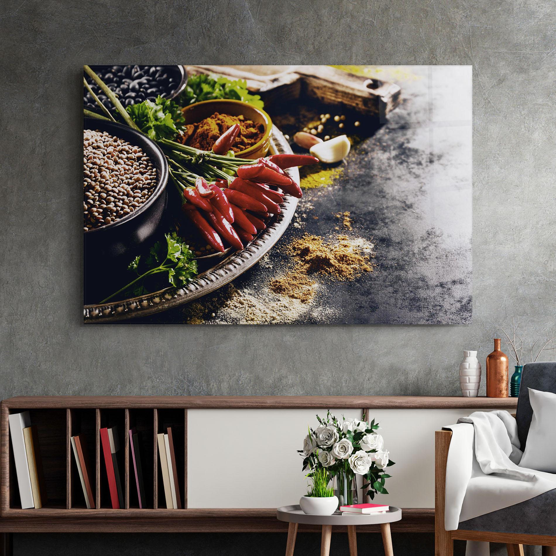 Glasbild Grocery Spices mockup 2