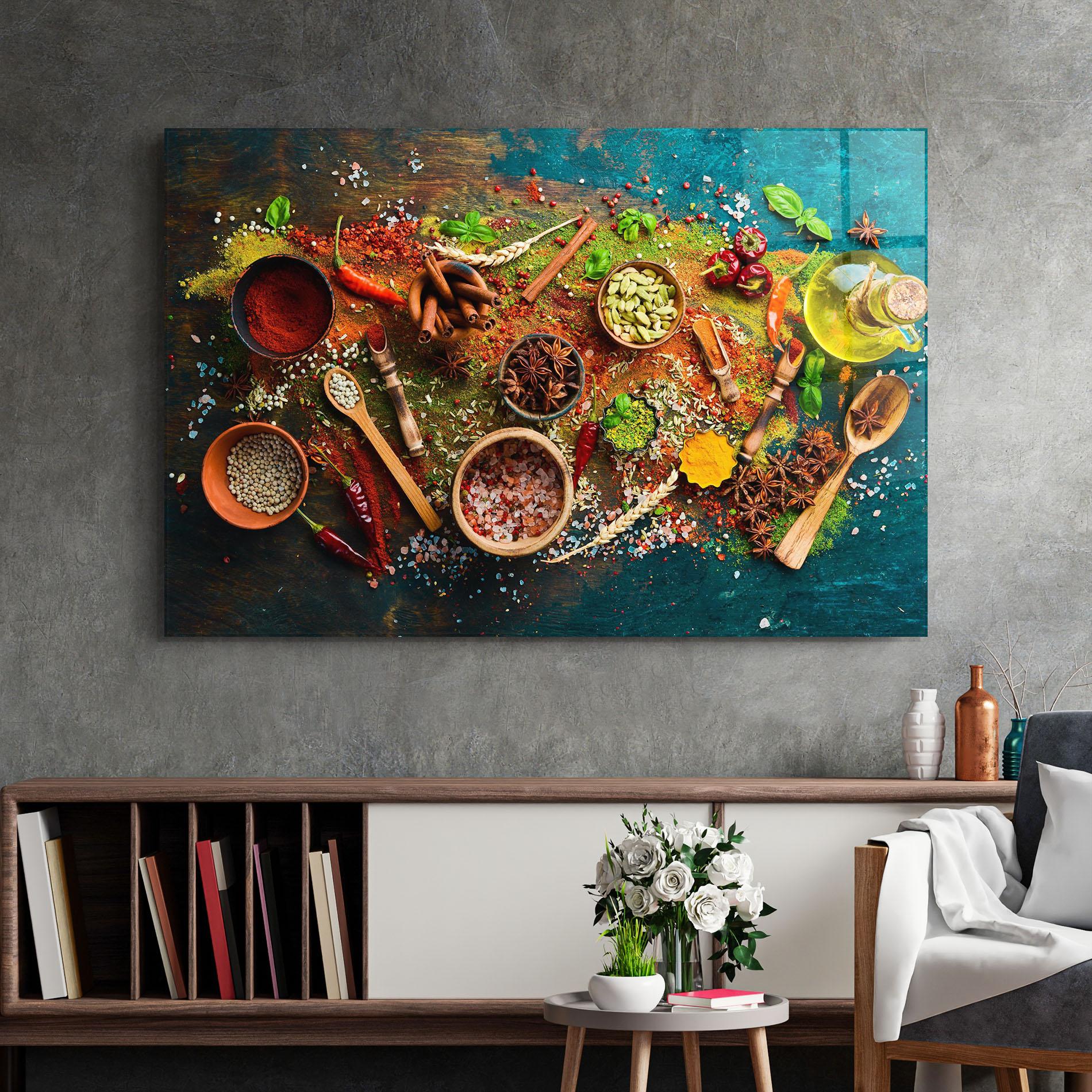 Glasbild Seasonings Mix mockup 2