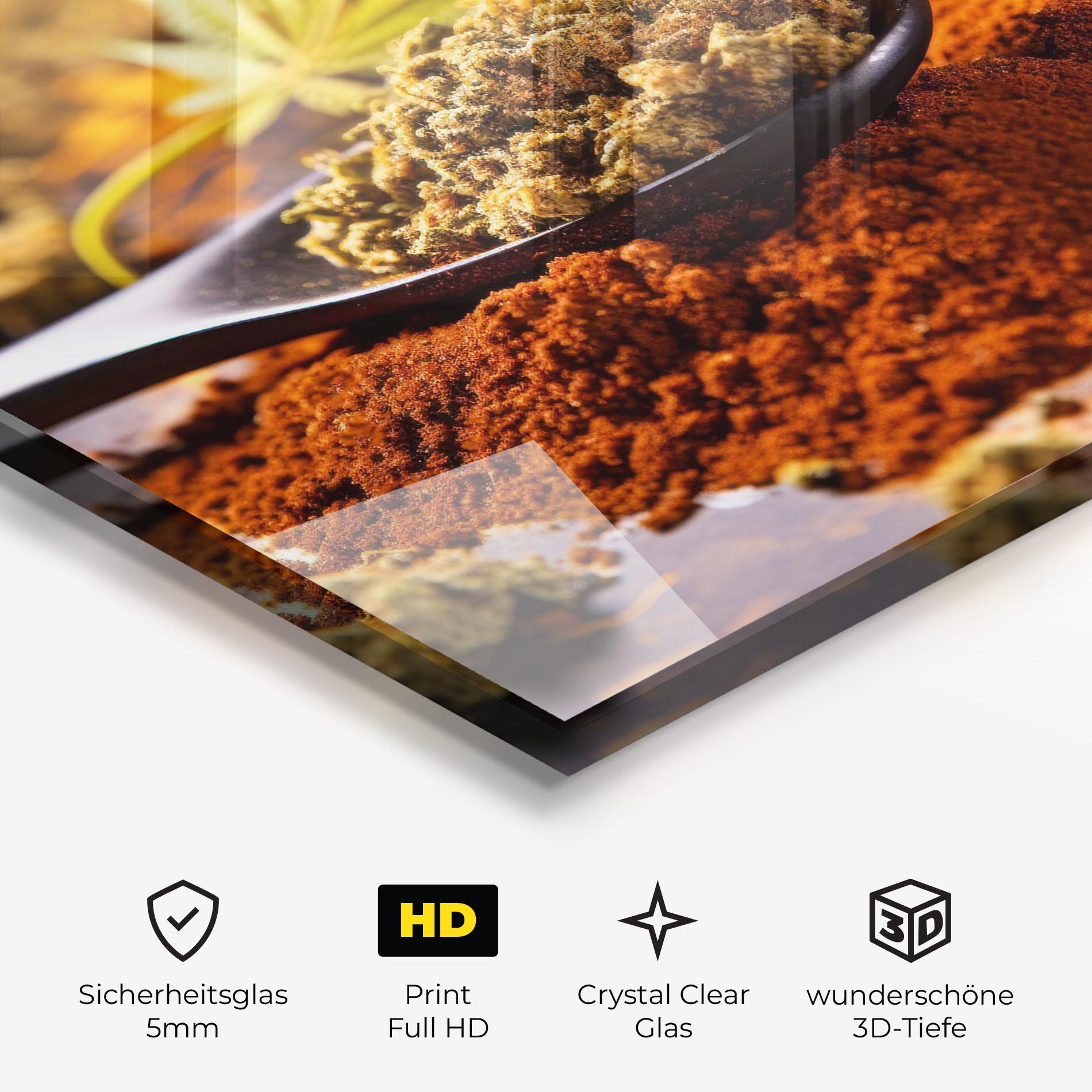 Glasbild Cannabis Seasoning mockup 3