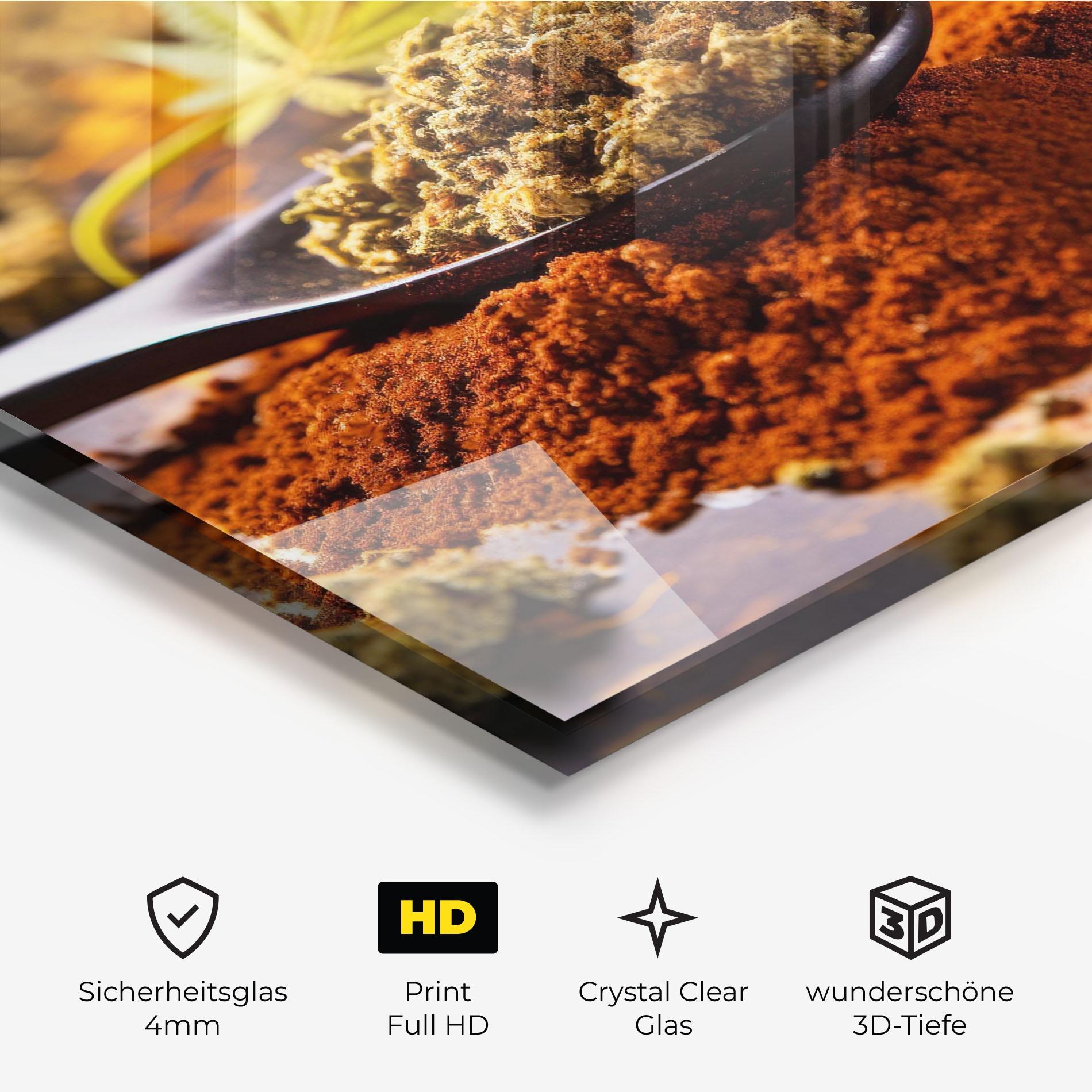 Glasbild Cannabis Seasoning mockup 3