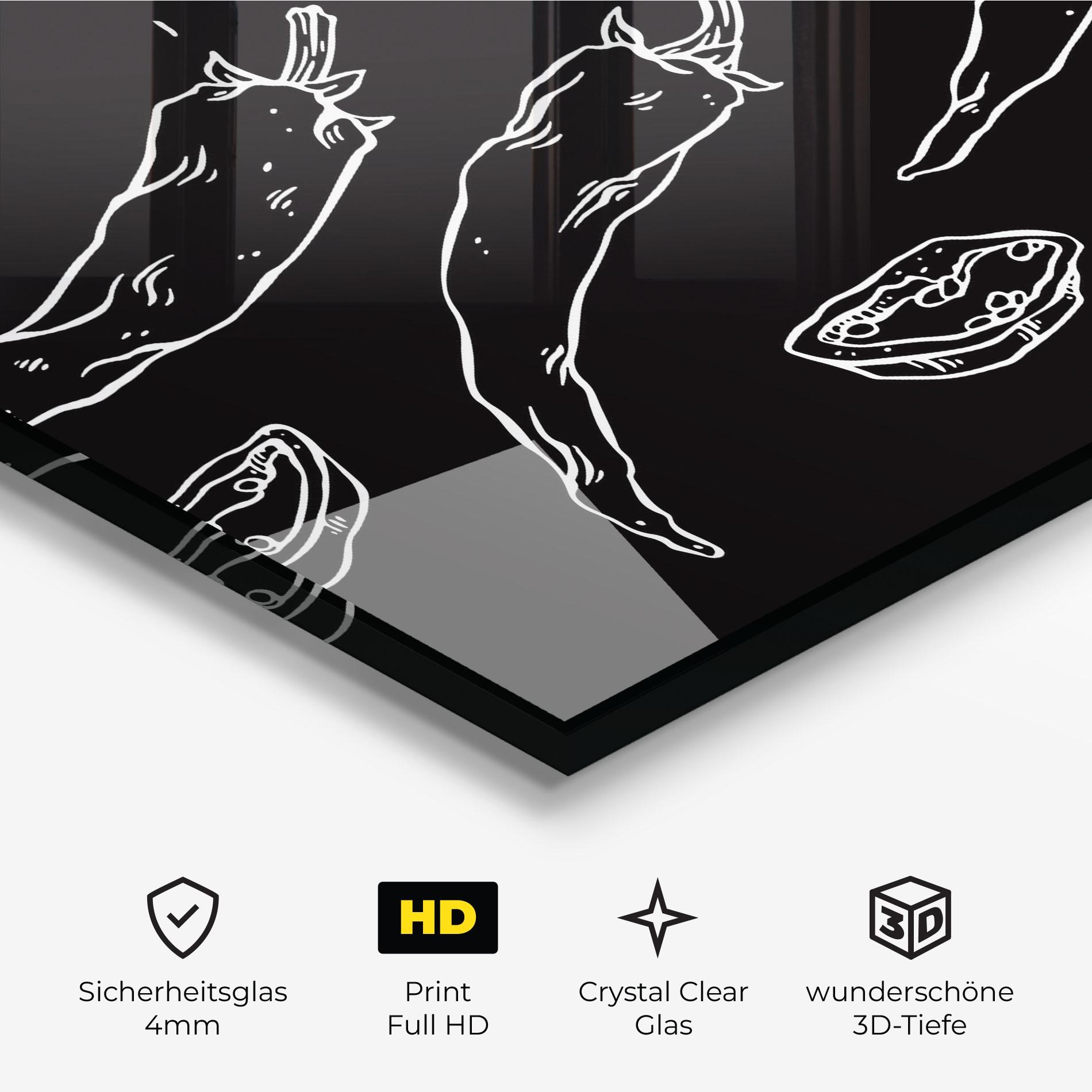 Glasbild Chili Papper mockup 3