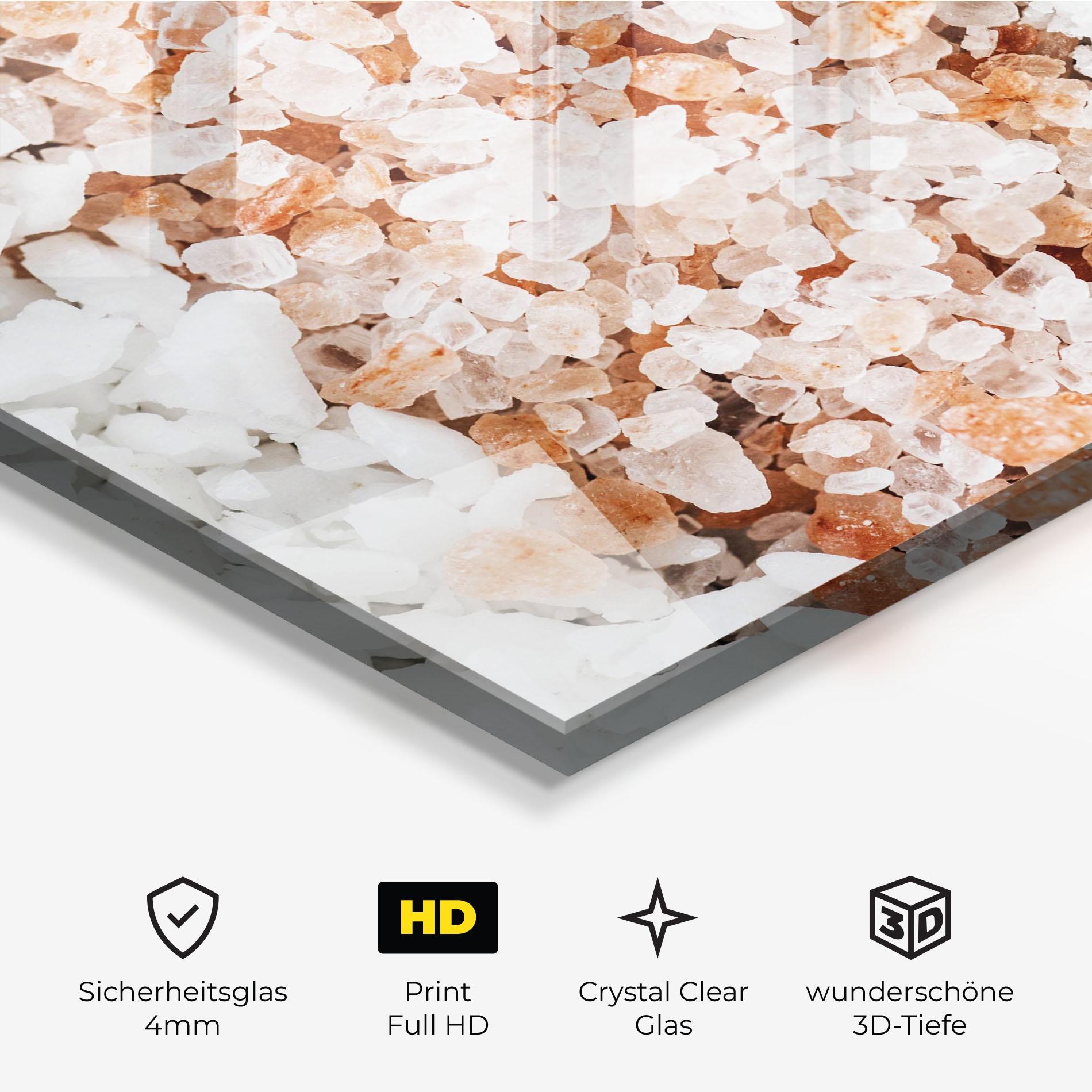 Glasbild Closeup Mixed Salt mockup 3