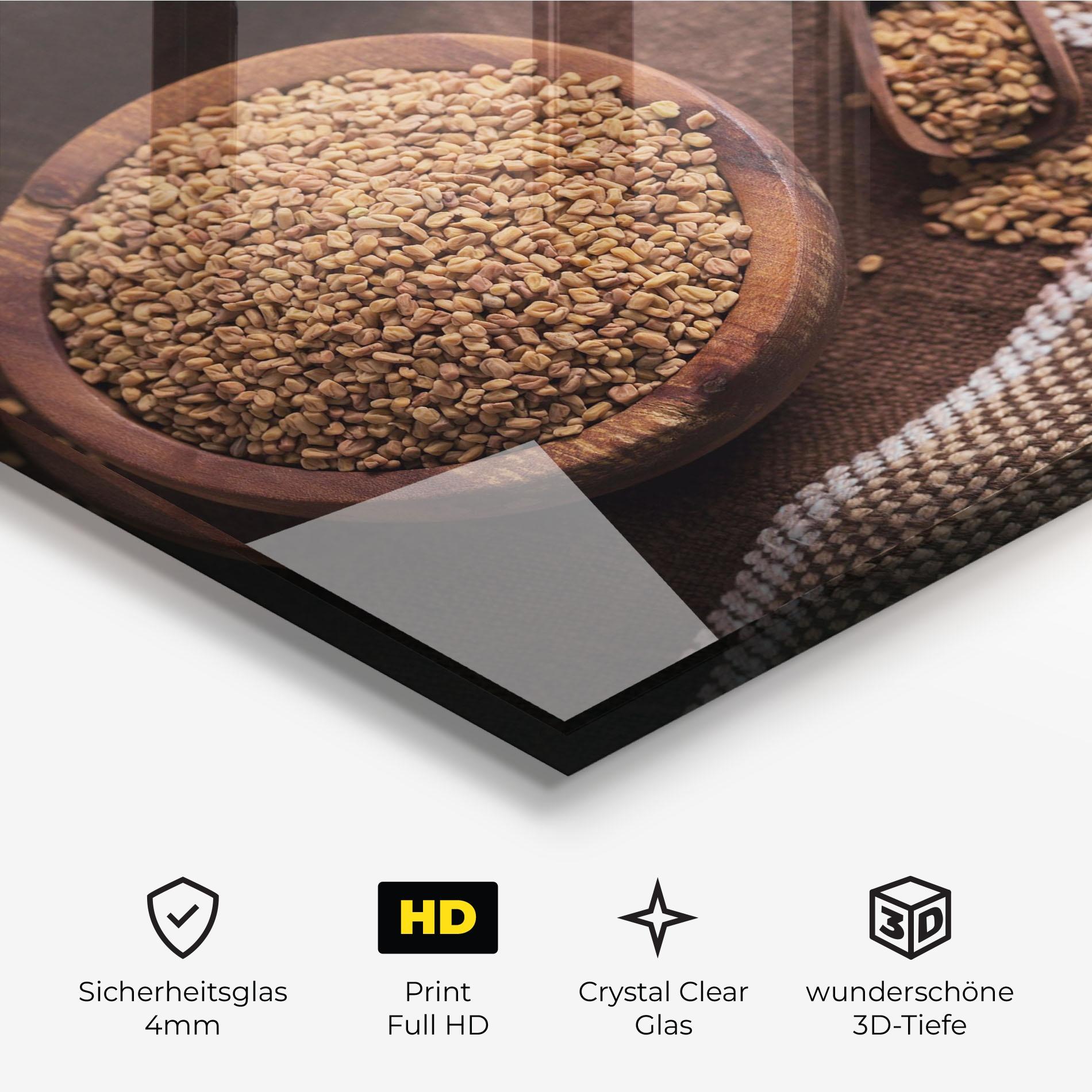 Glasbild Dry Seeds mockup 3