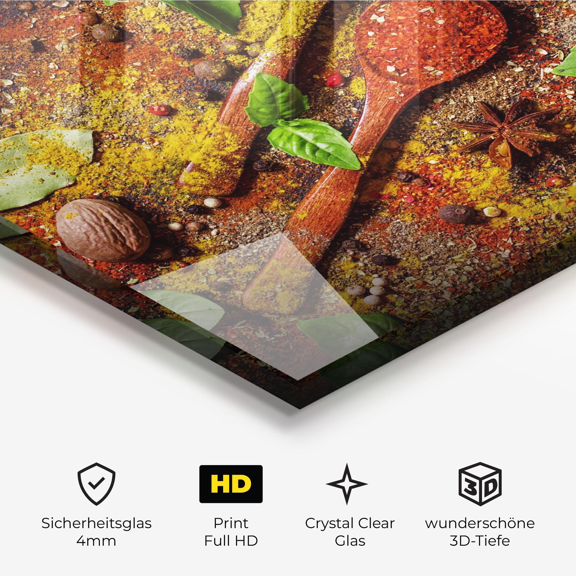 Glasbild Oriental Spices mockup 3