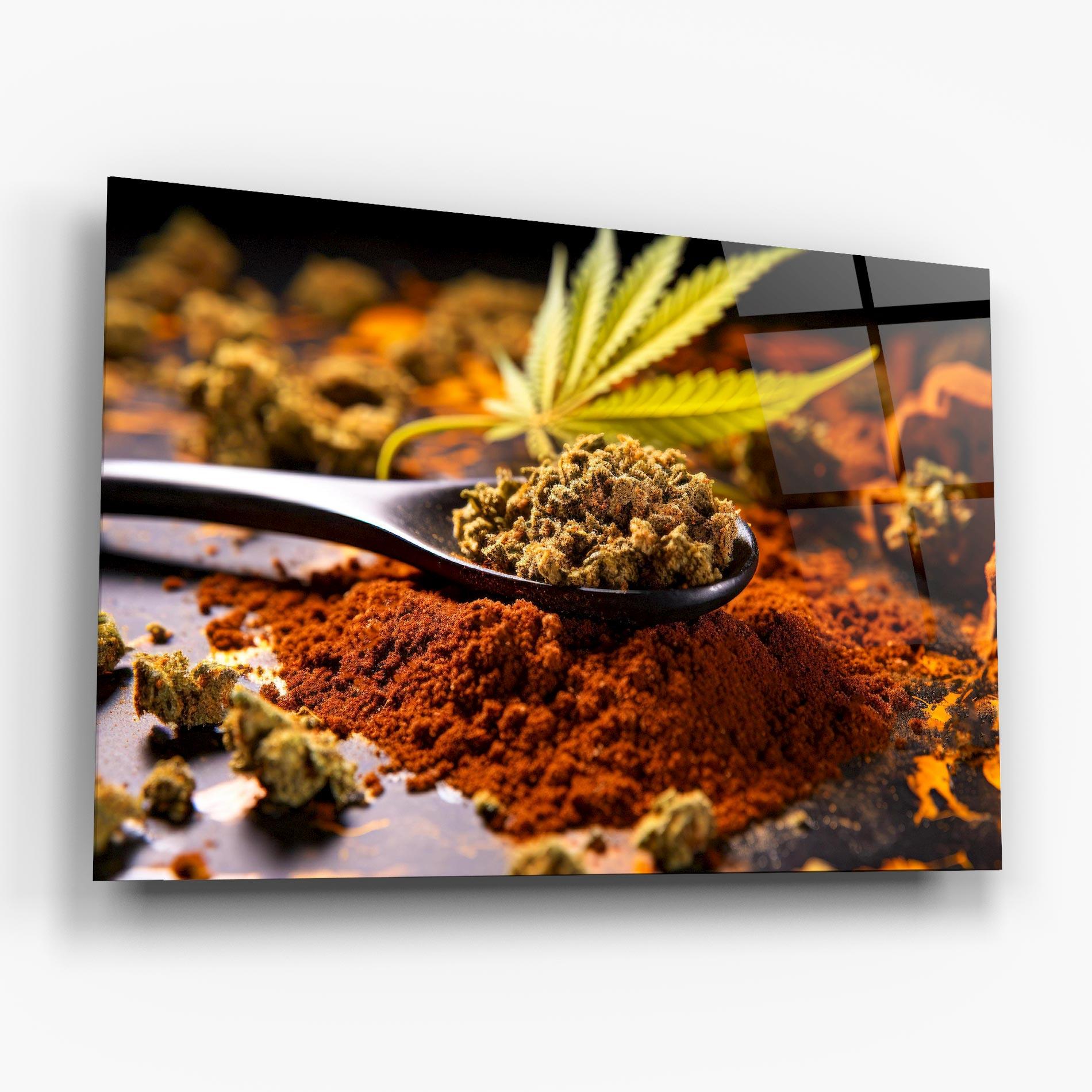 Glasbild Cannabis Seasoning mockup 6
