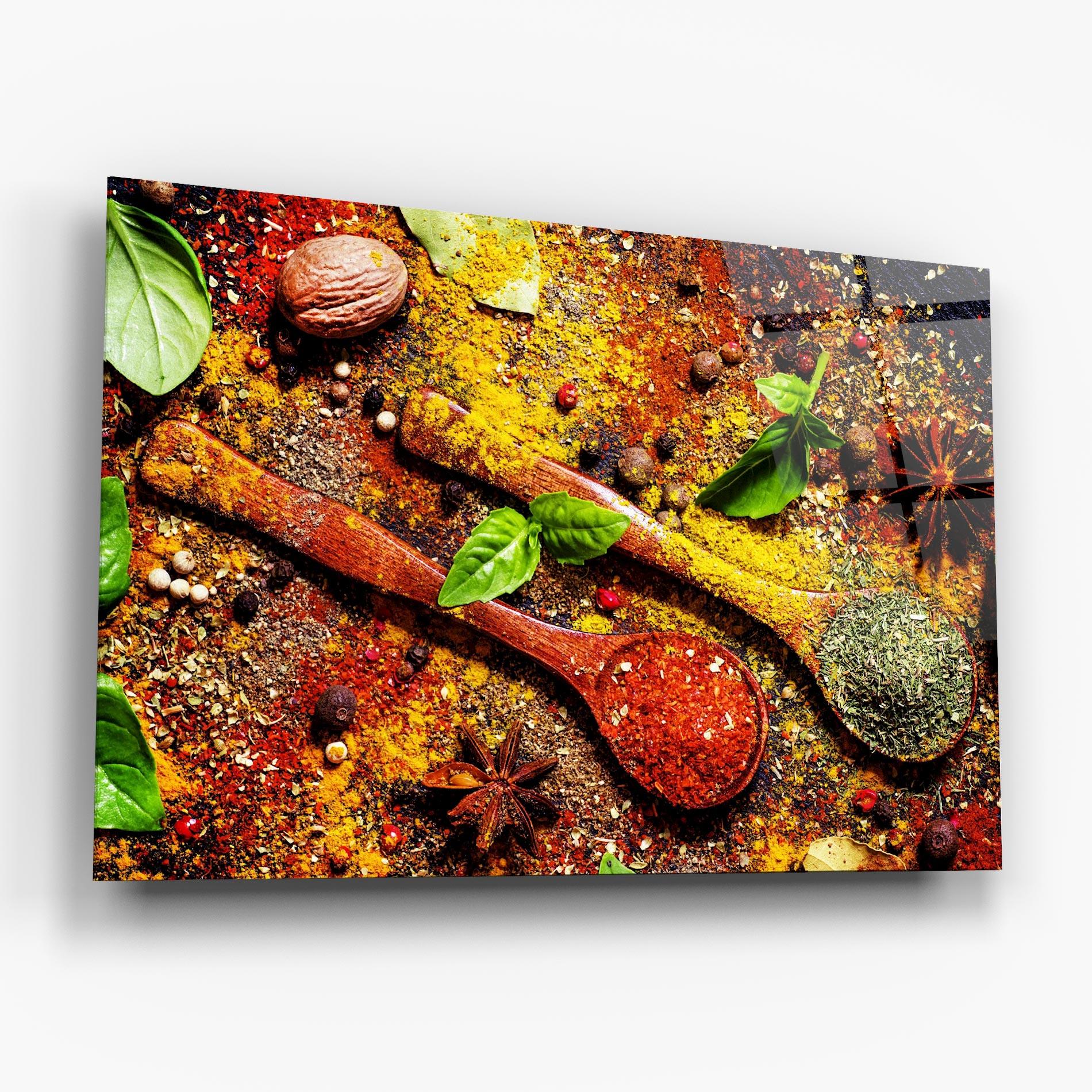 Glasbild Dried Herbs mockup 6