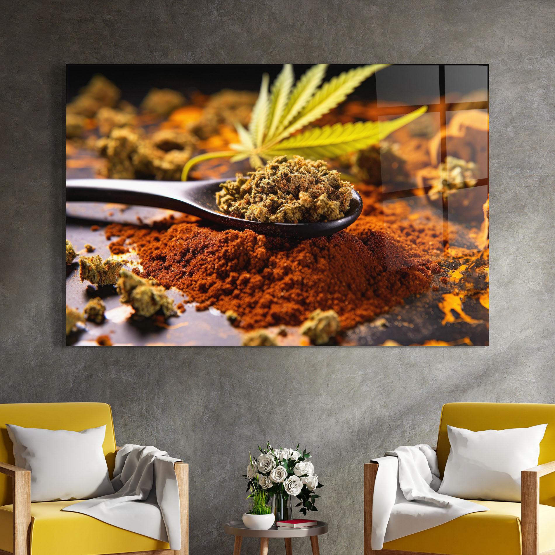 Glasbild Cannabis Seasoning mockup 4