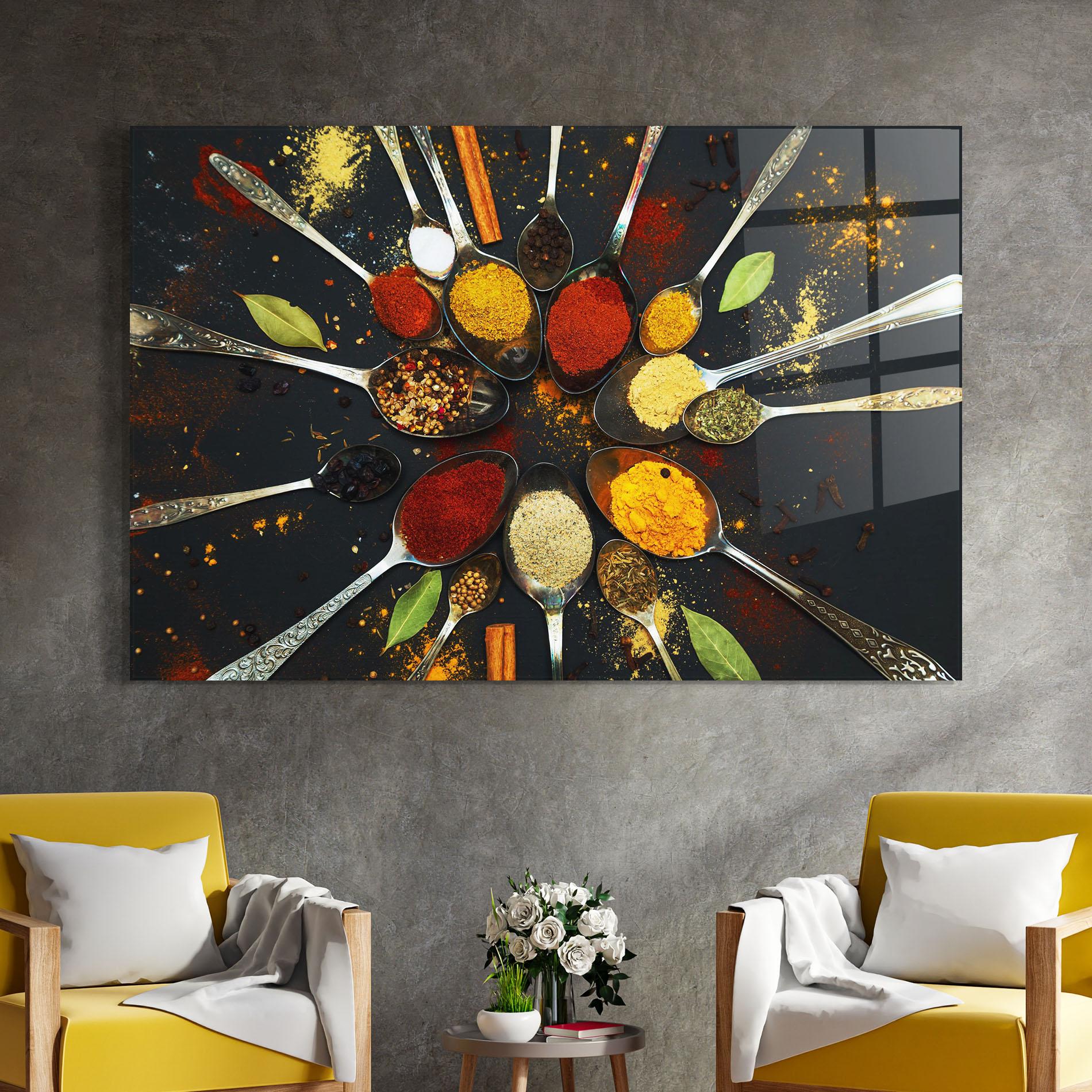 Glasbild Cooking Spoons mockup 4