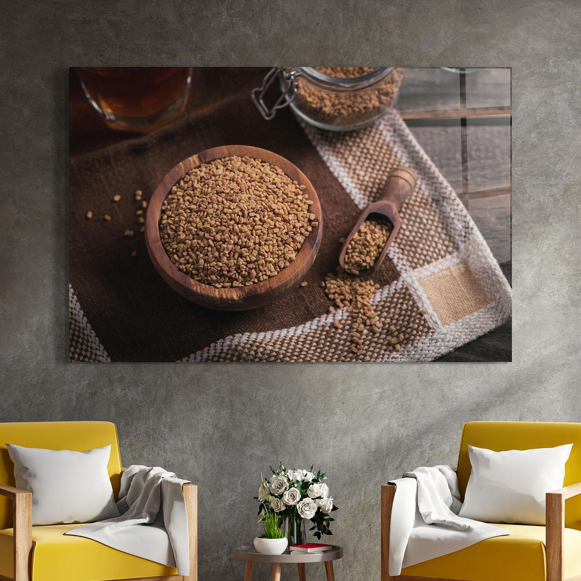 Glasbild Dry Seeds mockup 4