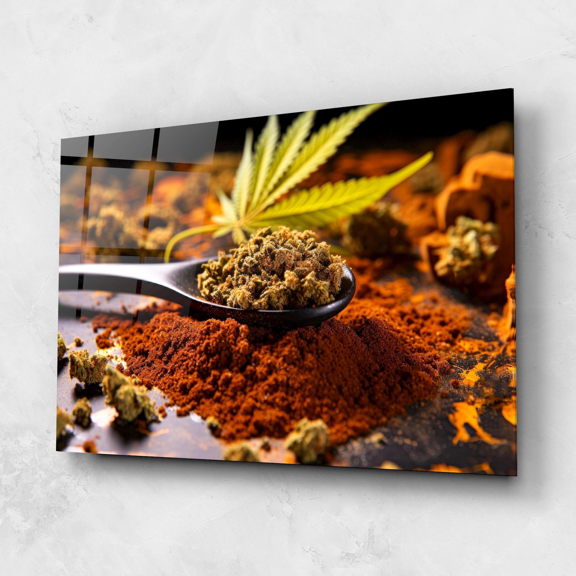 Glasbild Cannabis Seasoning mockup 1